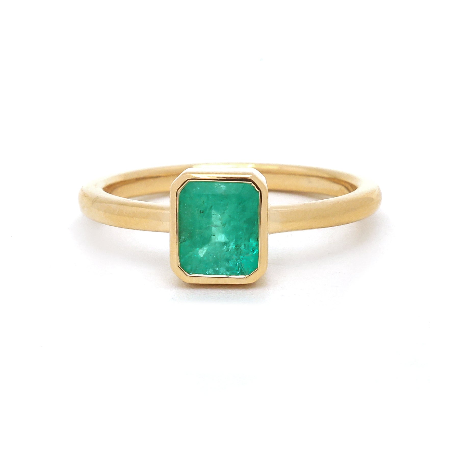 JPRG-4146/10146 Colombian Emerald Ring | 18K