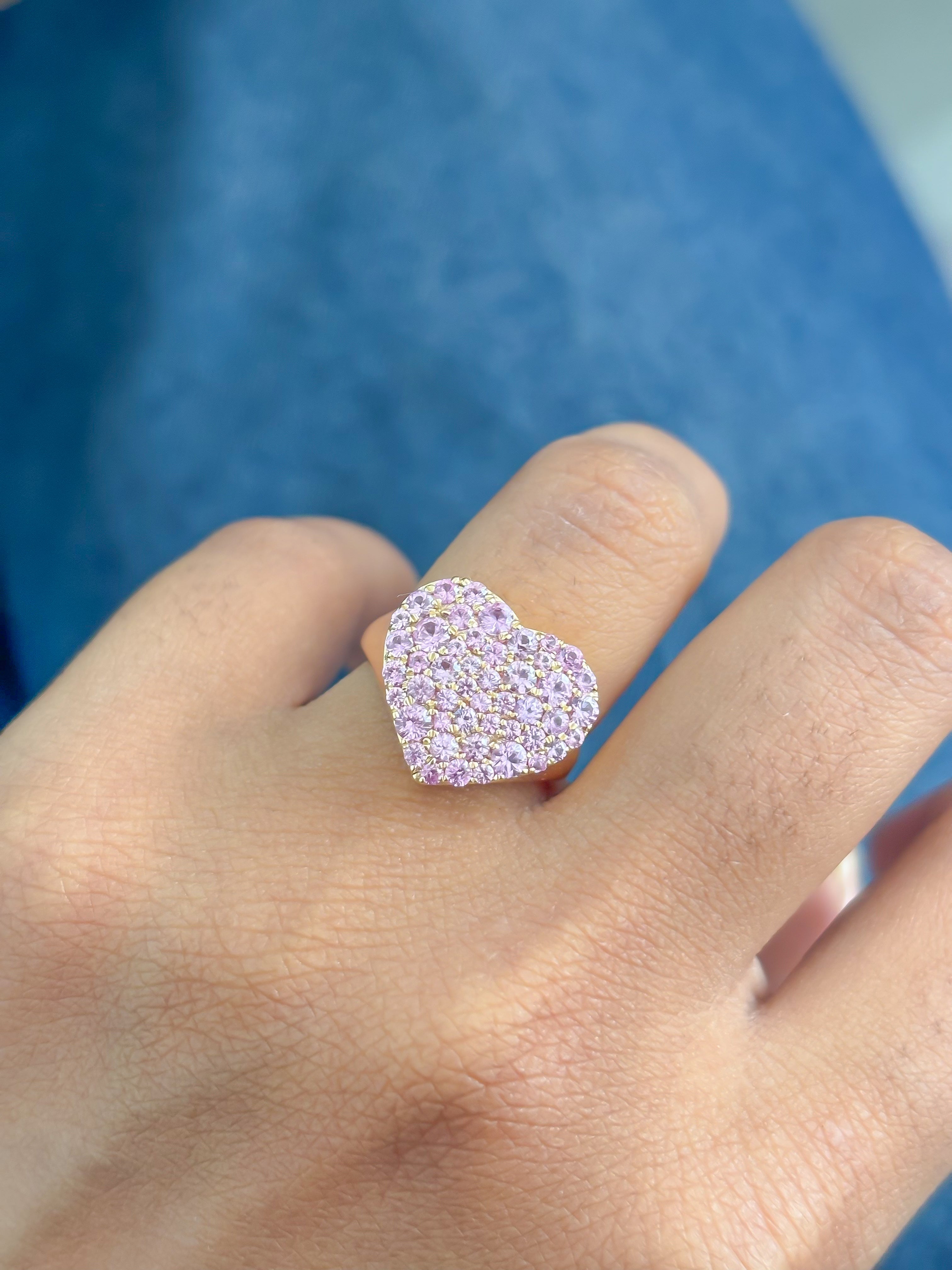 JPRG-4151/10188 Pink Sapphire Ring | 14K