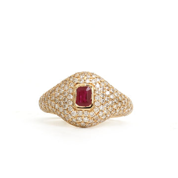 JPRG-4176/10228 Ruby Diamond Ring | 18K