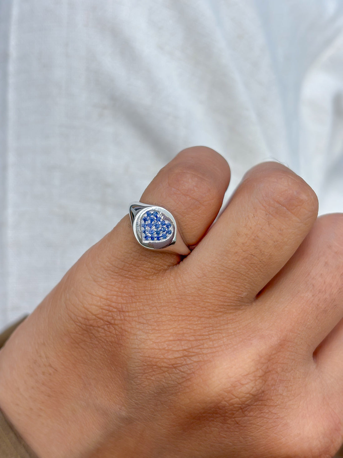 JPRG-4184/10254 Blue Sapphire Ring | 18K