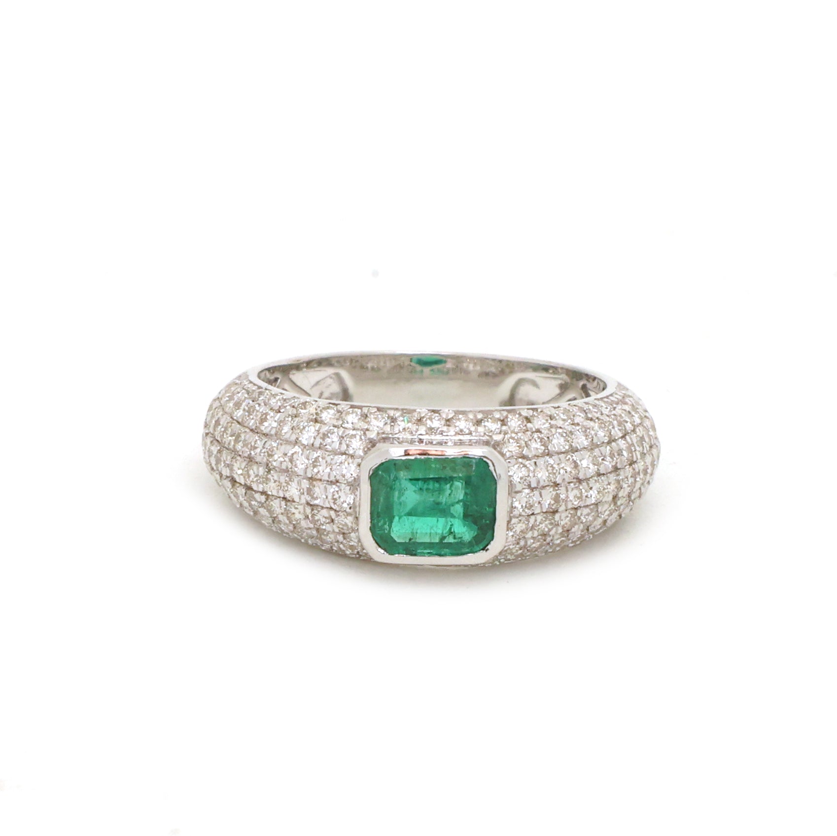 JPRG-4188/10258 Emerald Diamond Ring | 18K