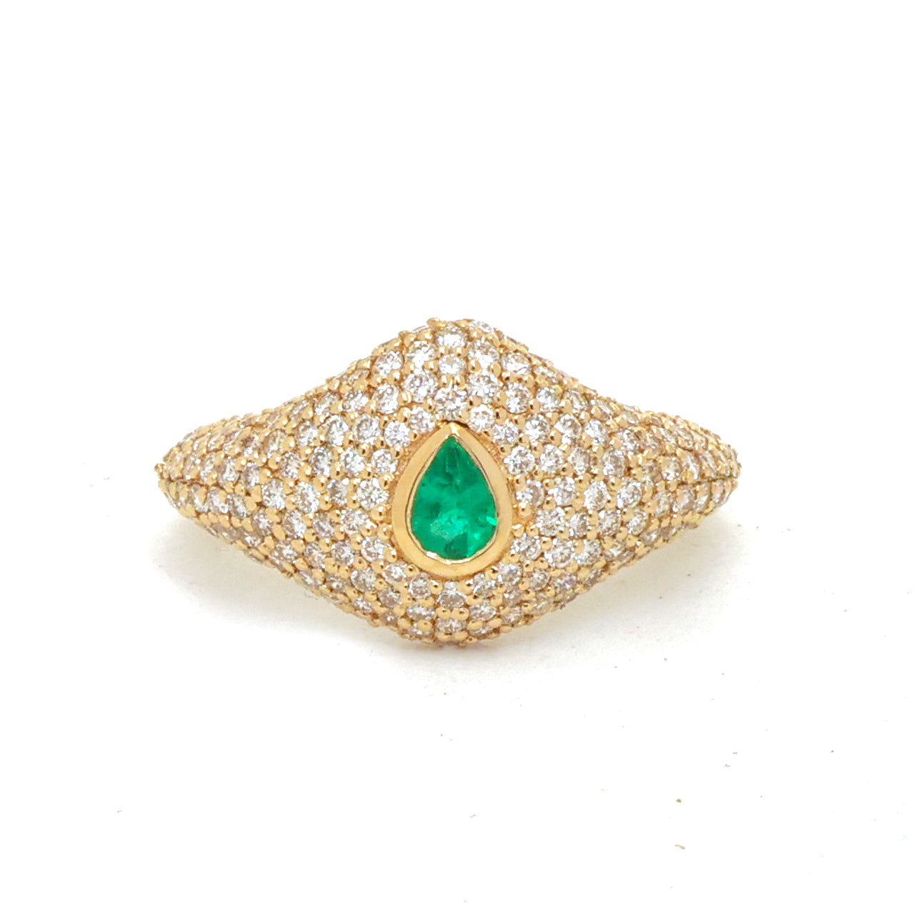 JPRG-4201/10261 Emerald Diamond Ring | 18K