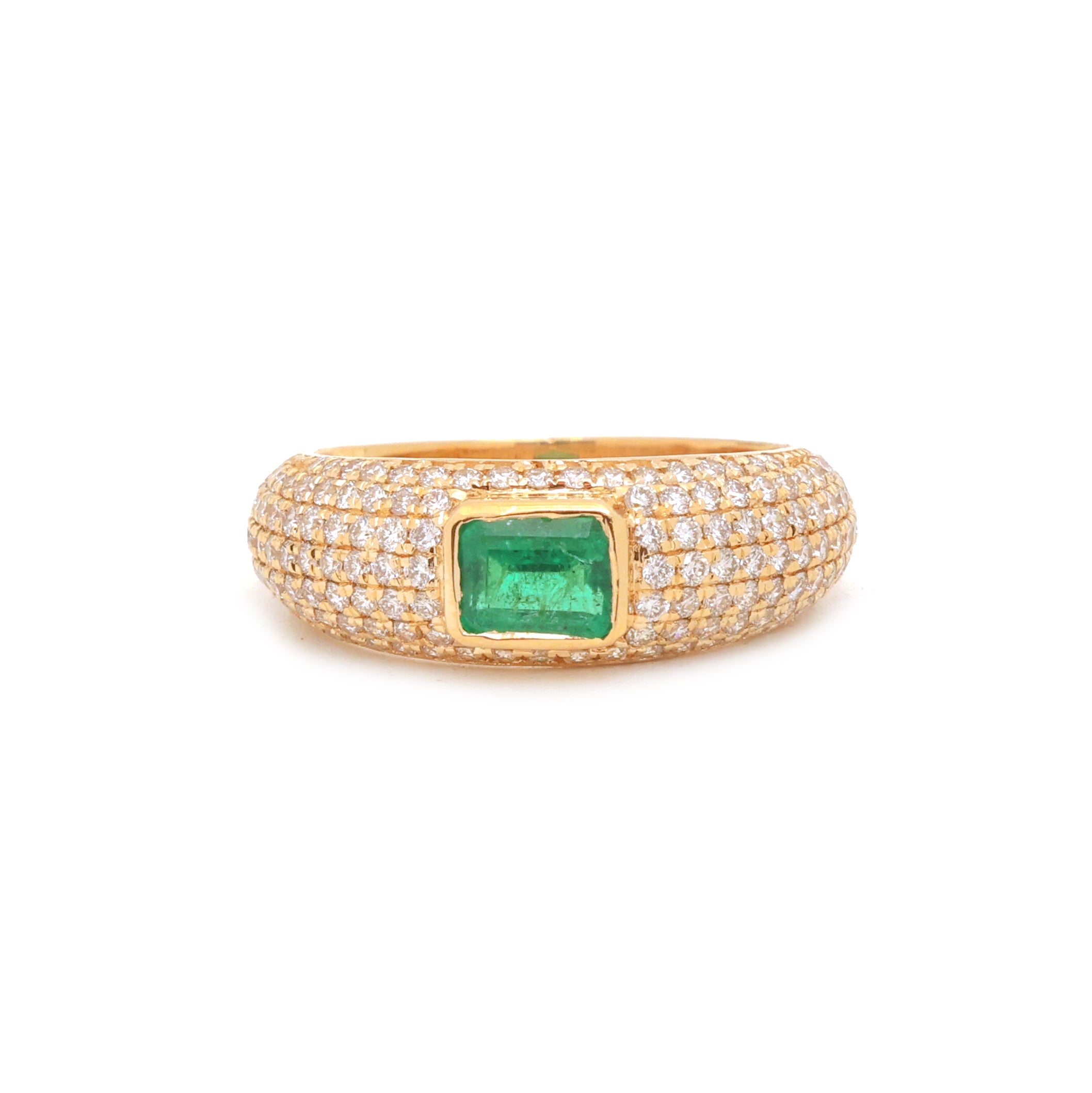 JPRG-4202/10263 Emerald Diamond Ring | 18K