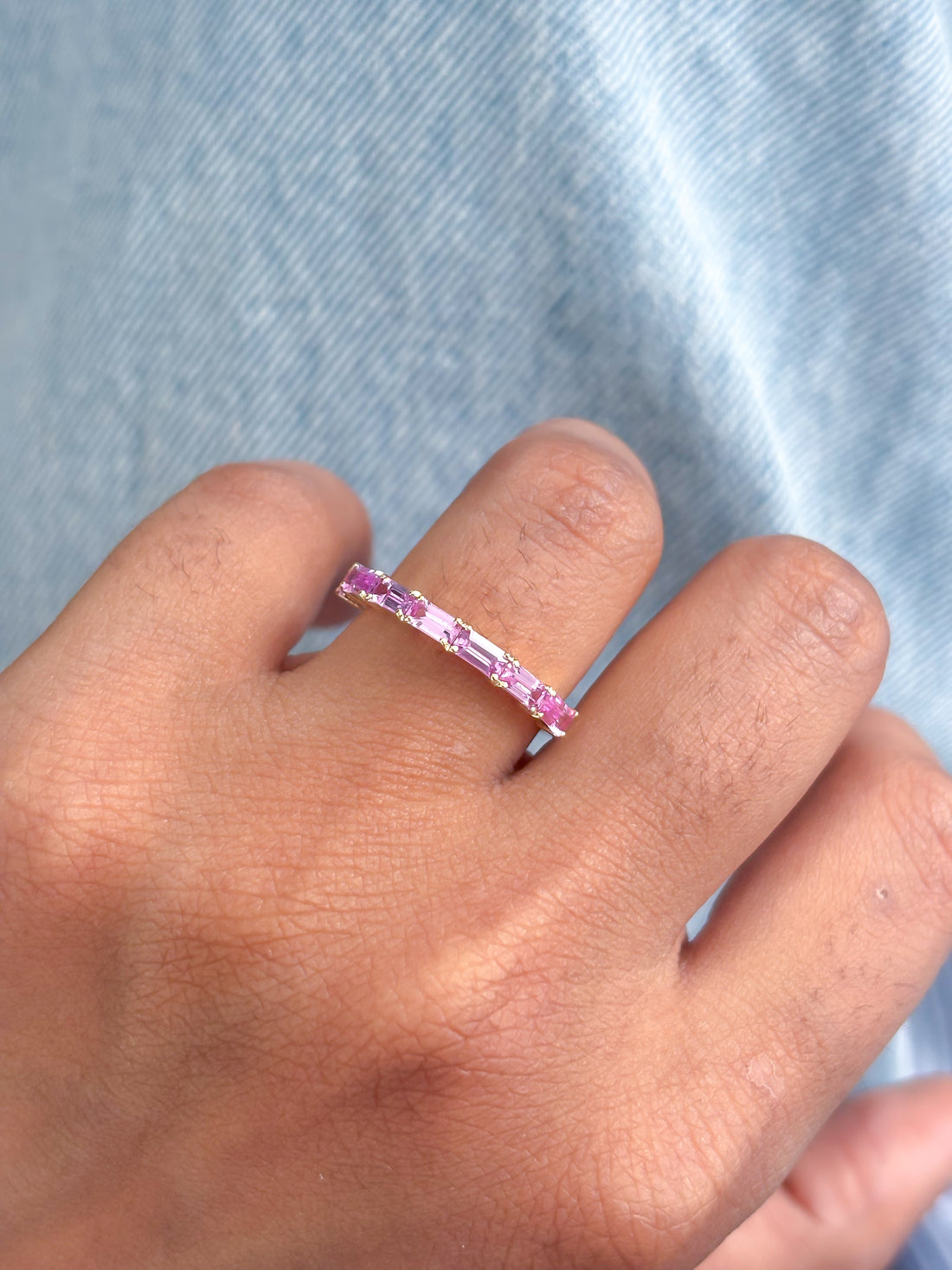 JPRG-4216/10316 Pink Sapphire Ring | 14K