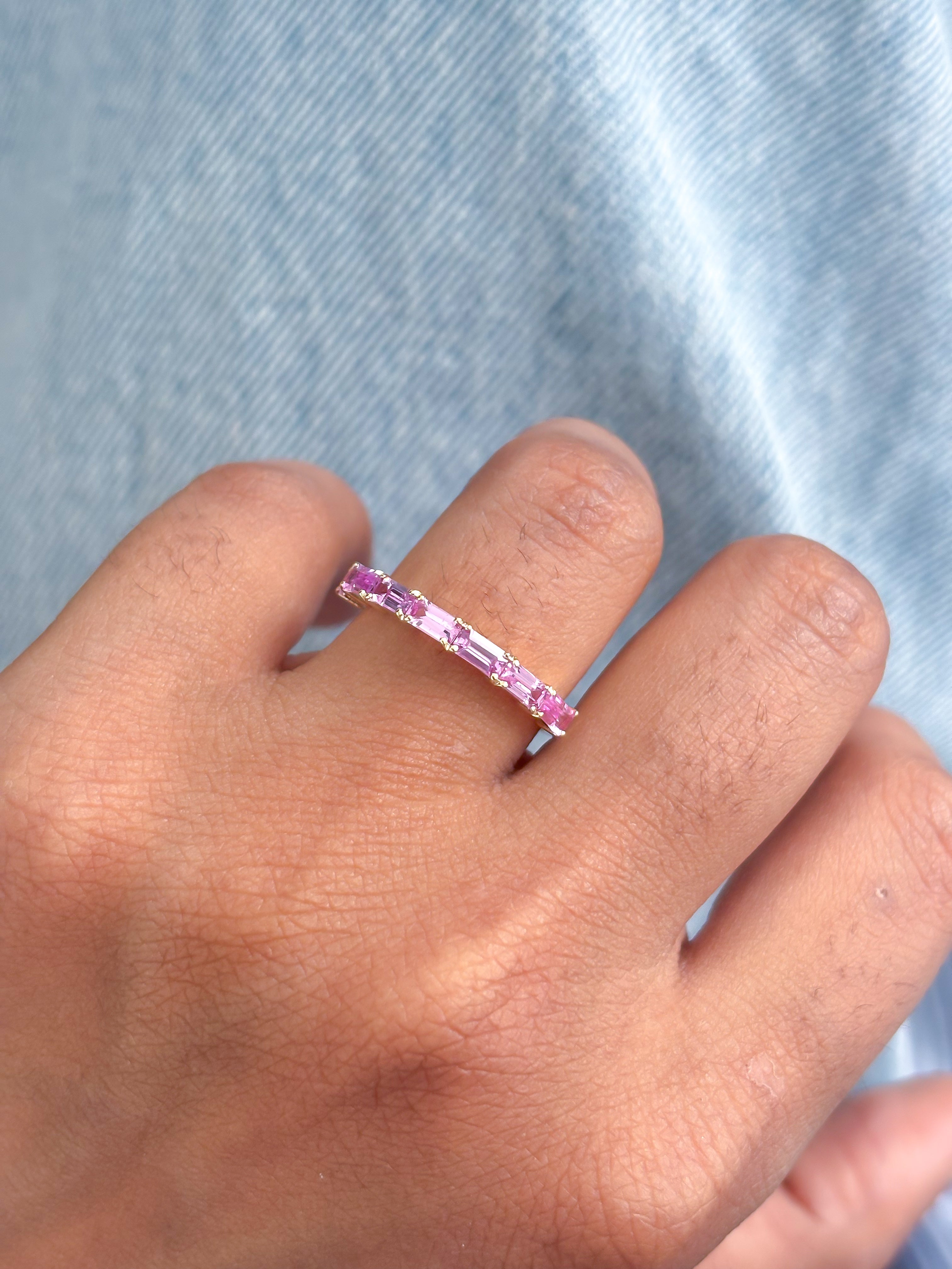 JPRG-4216/10316 Pink Sapphire Ring | 14K