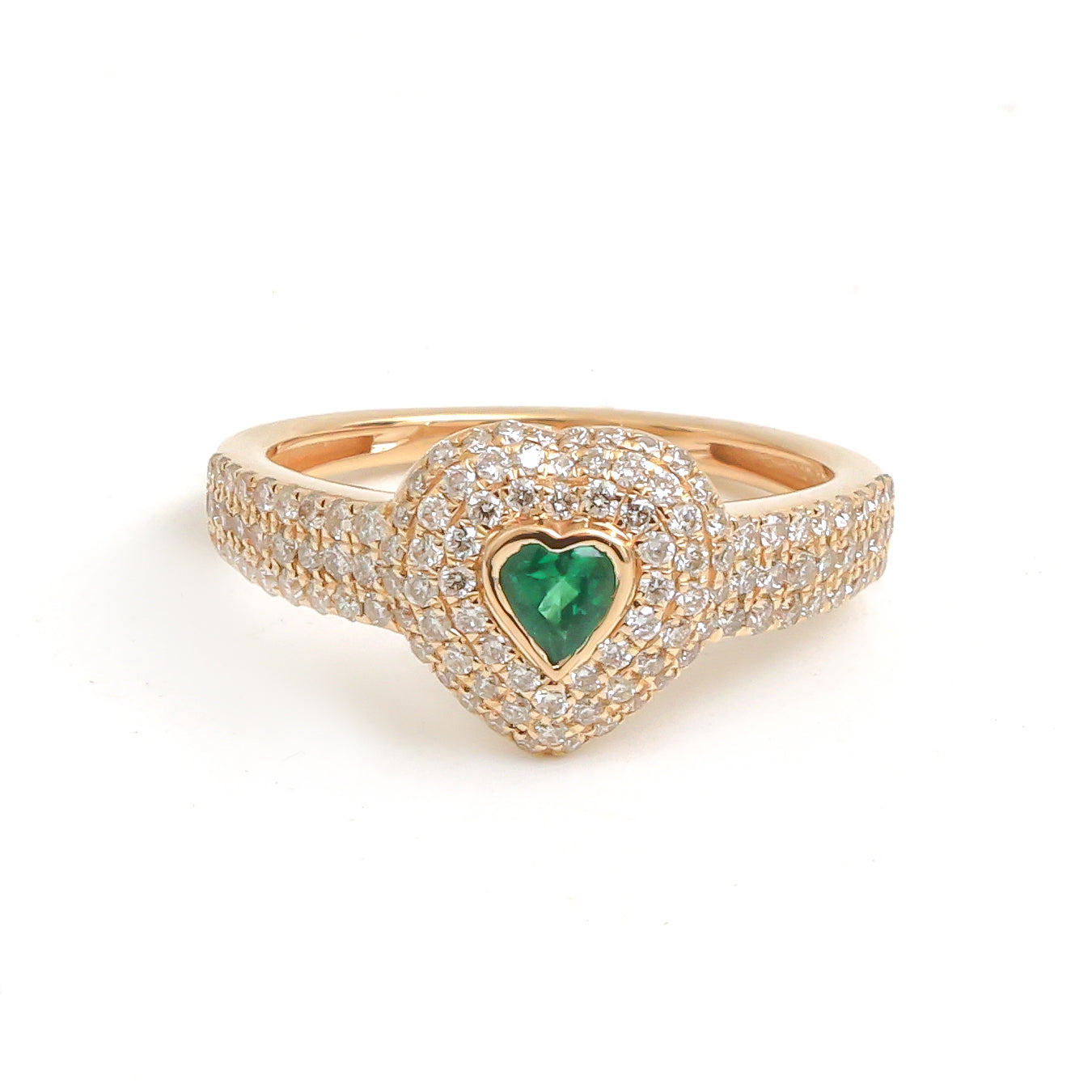 JPRG-4220/10322 Emerald Diamond Ring | 18K