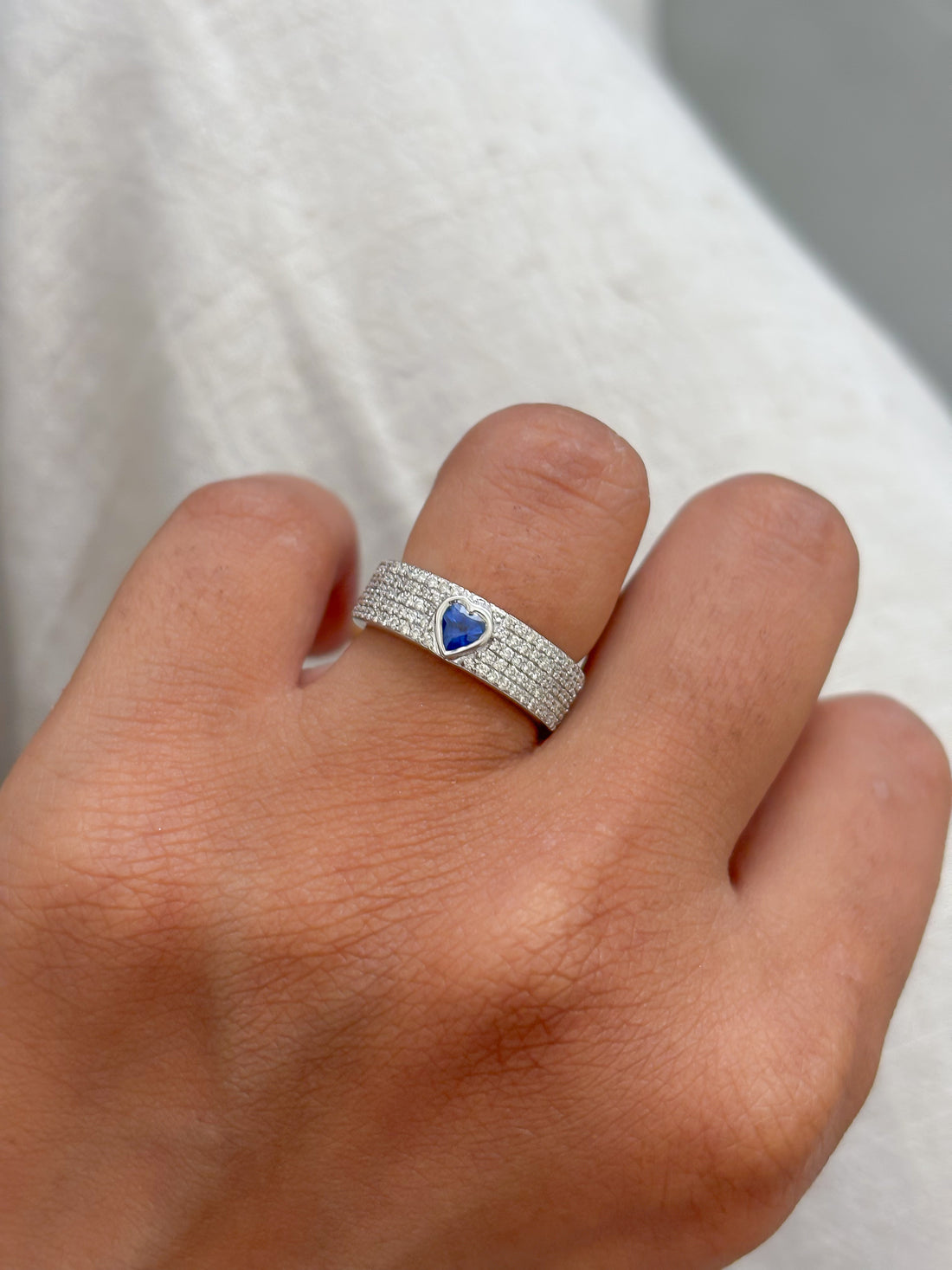 JPRG-4221/10323 Blue Sapphire Diamond Ring | 18K