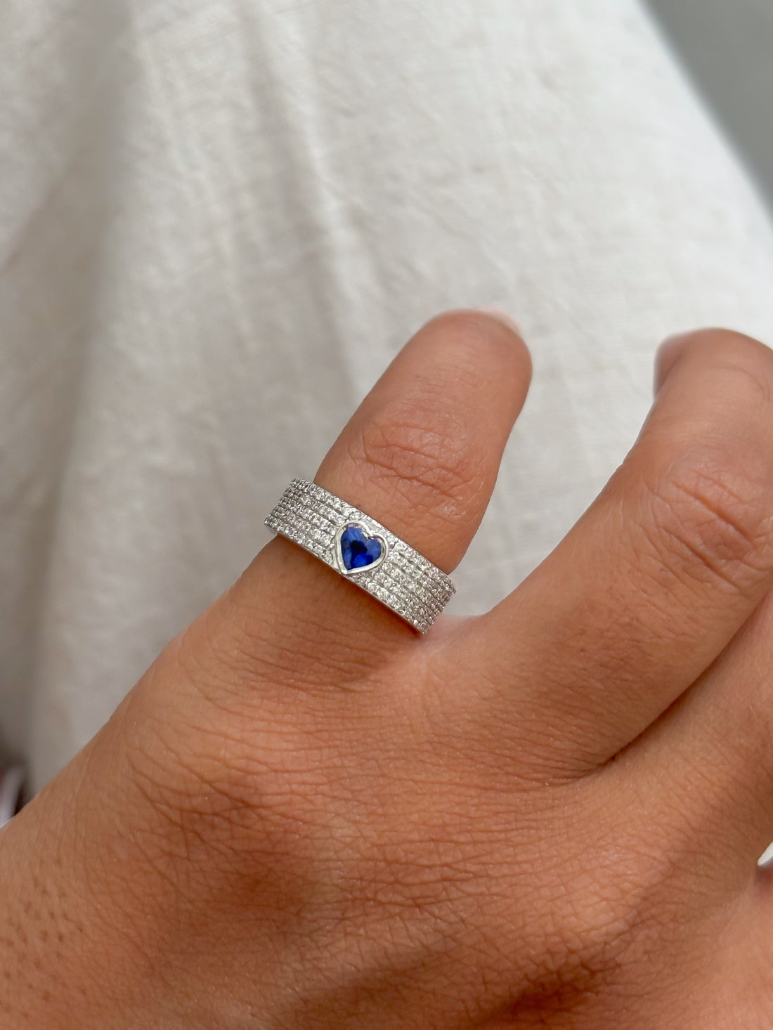 JPRG-4222/10324 Blue Sapphire Diamond Ring | 18K