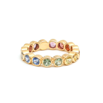 JPRG-4223/10329 Rainbow Sapphire Ring | 14K