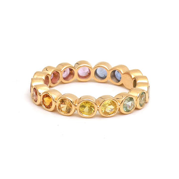 JPRG-4225/10331 Rainbow Sapphire Ring | 14K