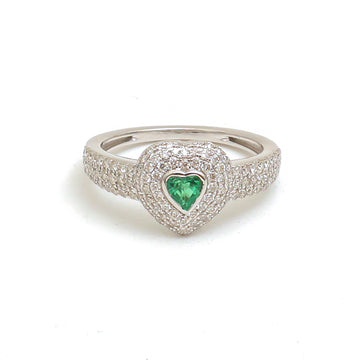 JPRG-4236/10369 Emerald Diamond Ring | 18K