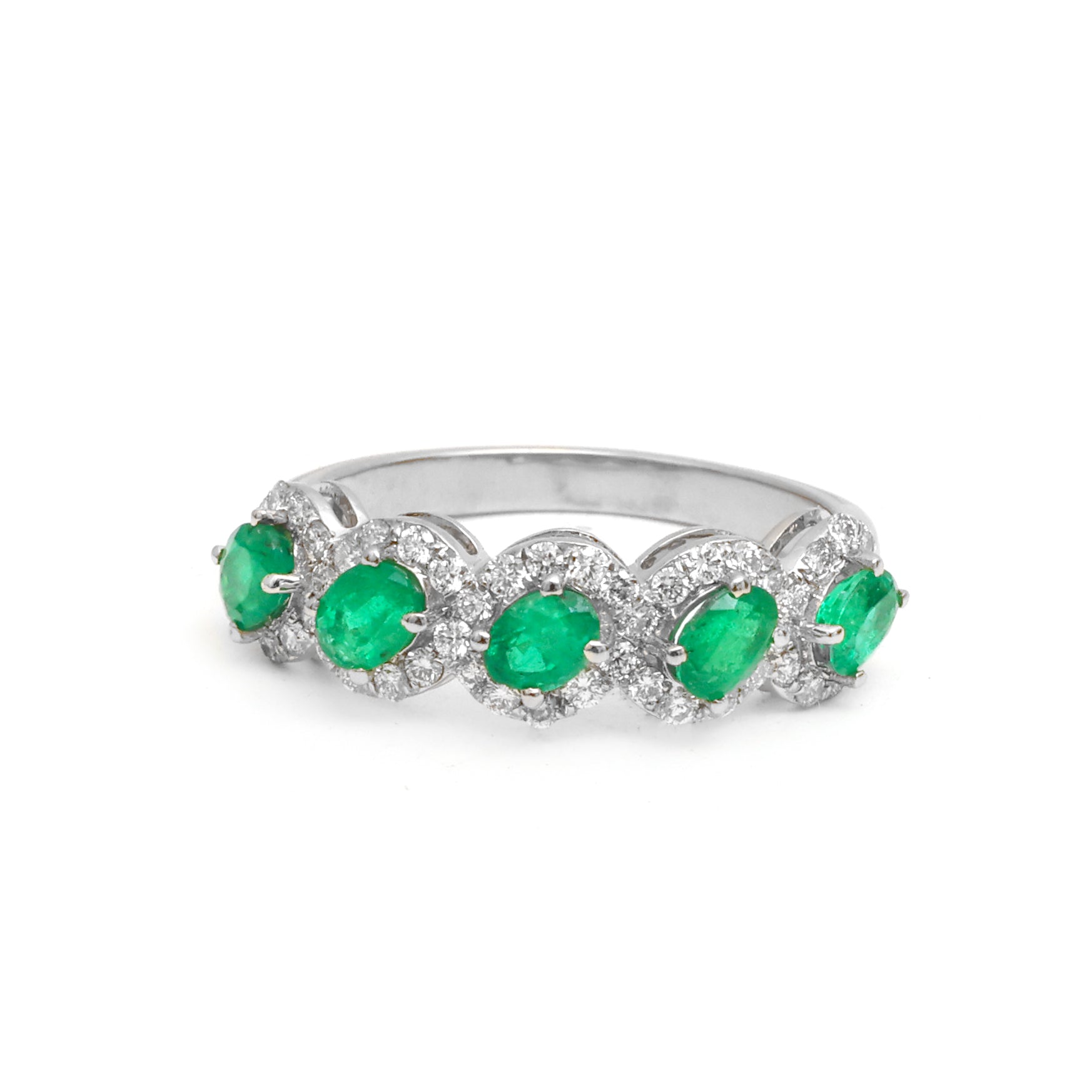 JPRG-4238/10374 Emerald Diamond Ring | 18K