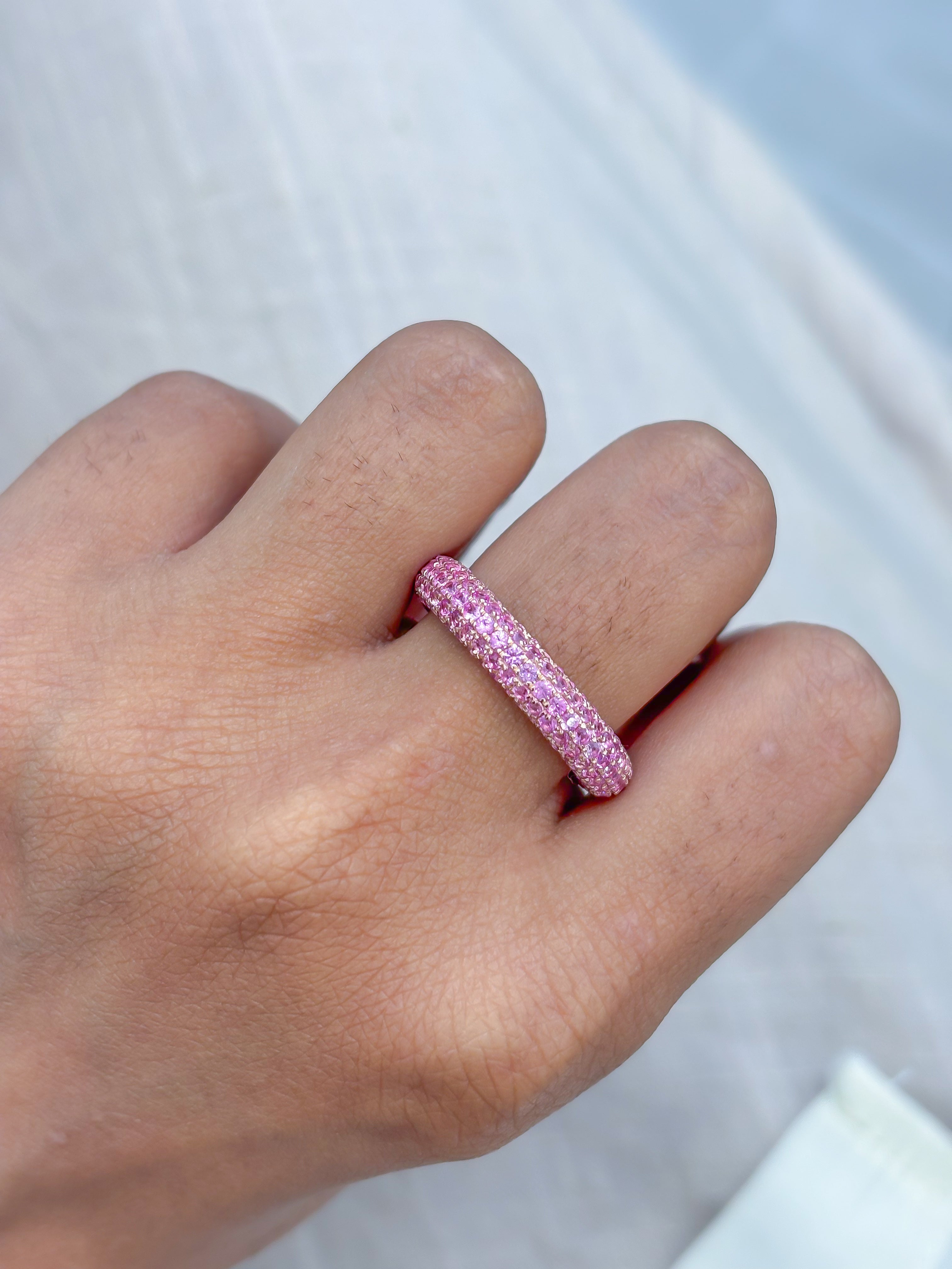 JPRG-4245/10410 Pink Sapphire Ring | 14K
