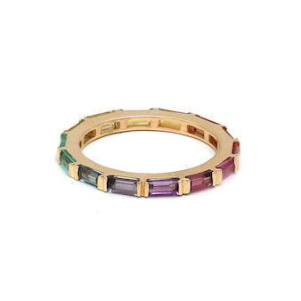 JPRG-4247/10421 Rainbow Sapphire Ring | 14K
