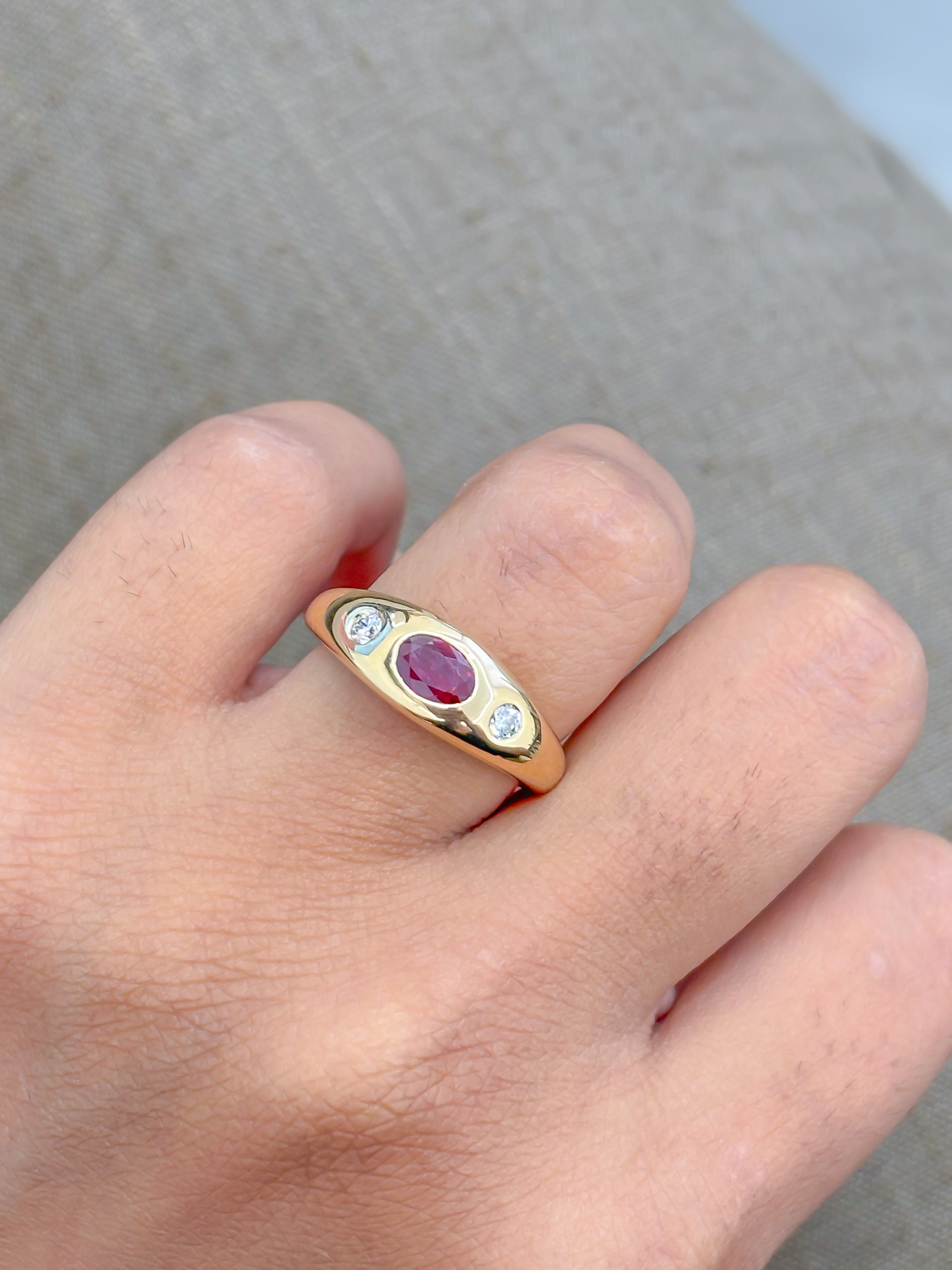 JPRG-4252/10426 Ruby Diamond Ring | 18K