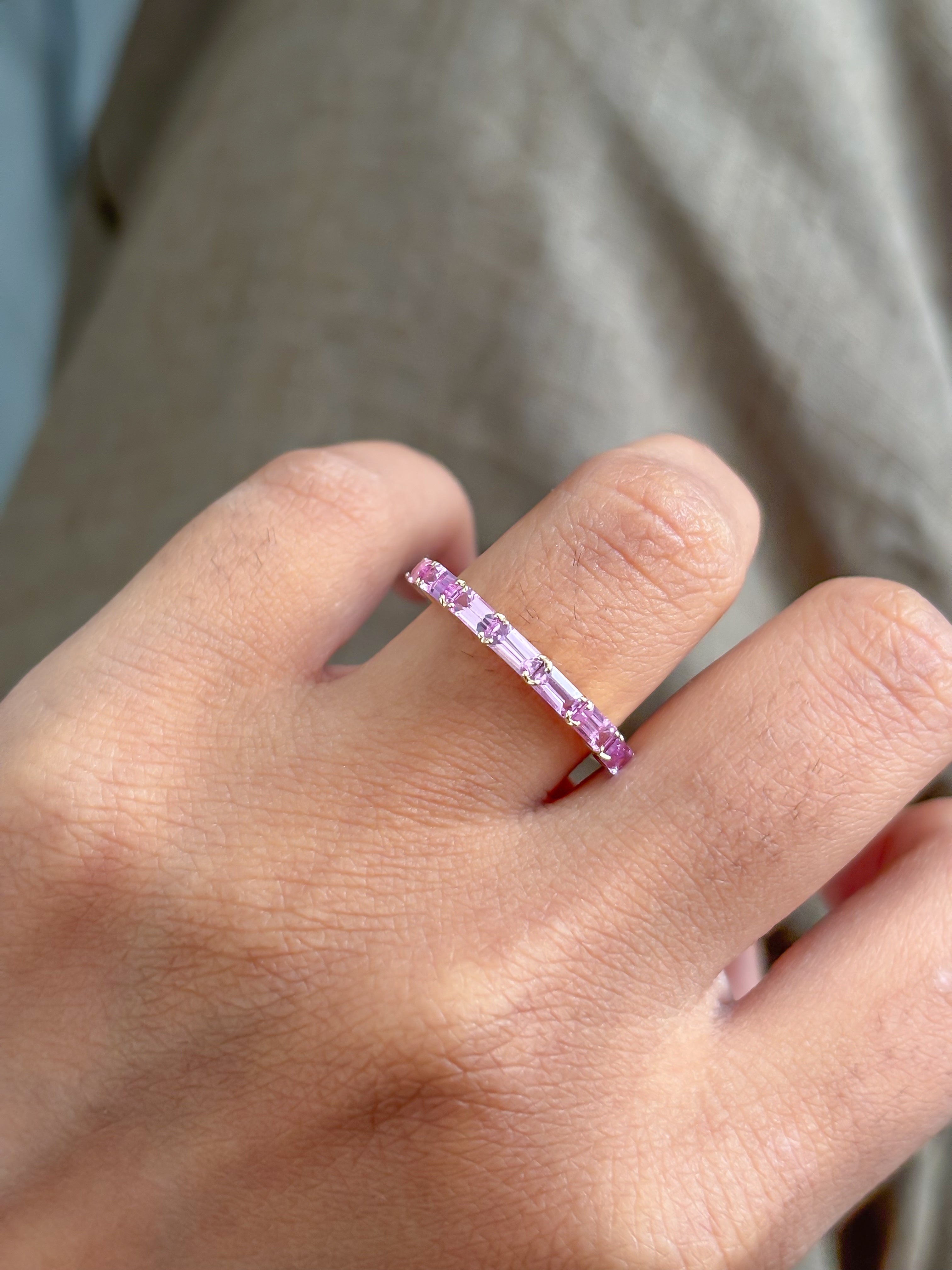 JPRG-4260/10441 Pink Sapphire Ring | 14K