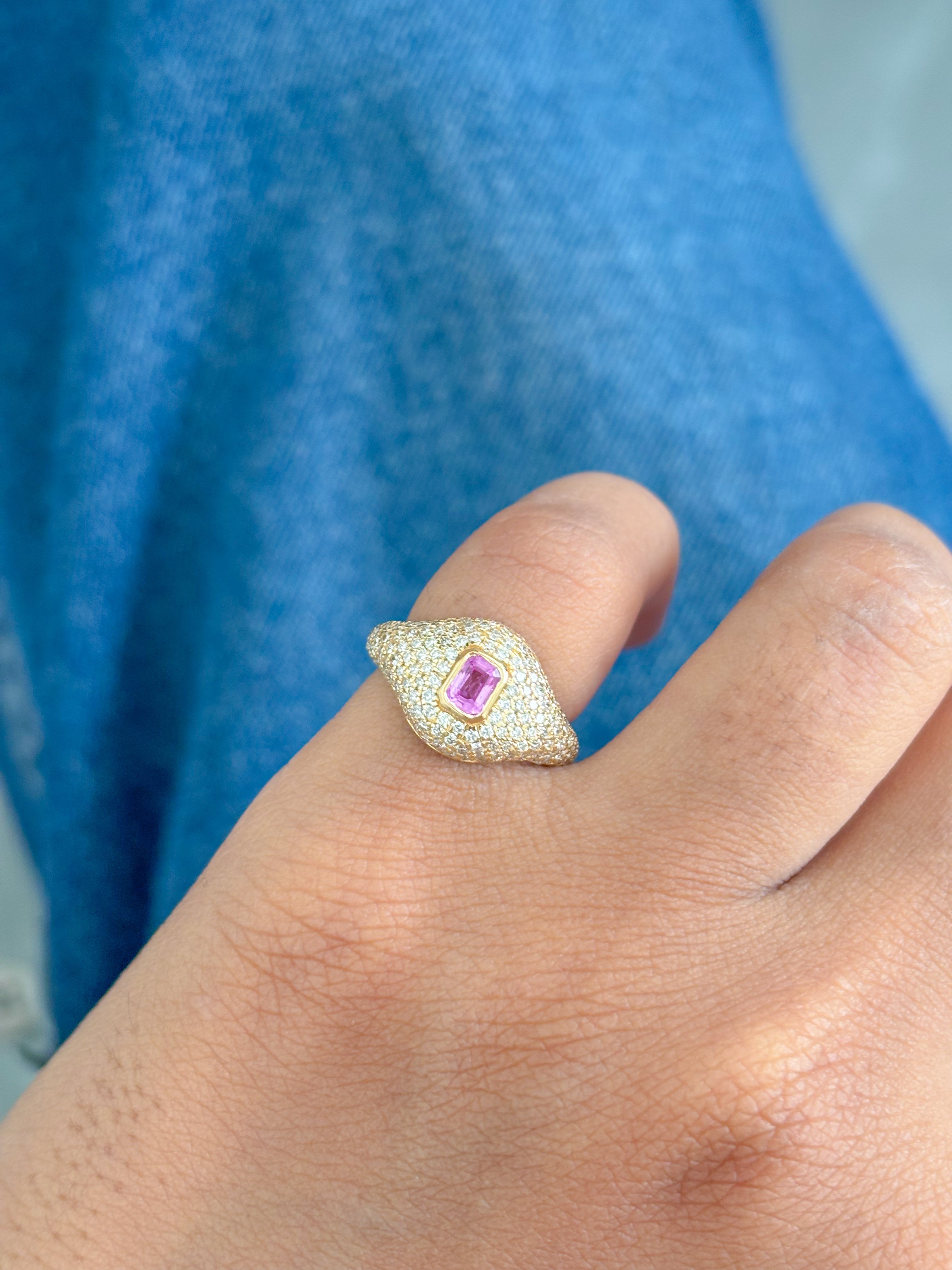 JPRG-4262/10449 Emerald Diamond Ring | 18K
