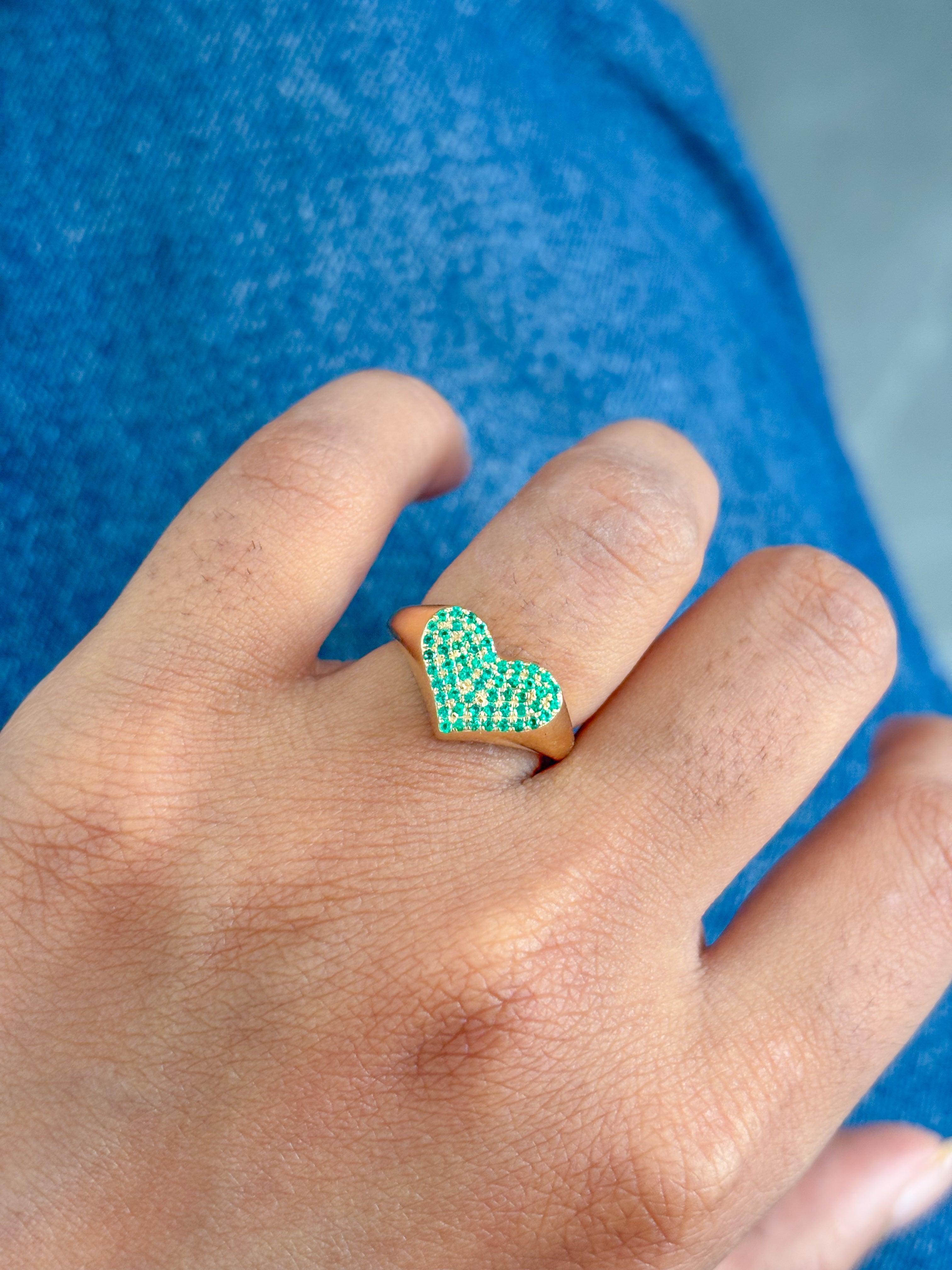 JPRG-4263/10453 Emerald Ring | 18K