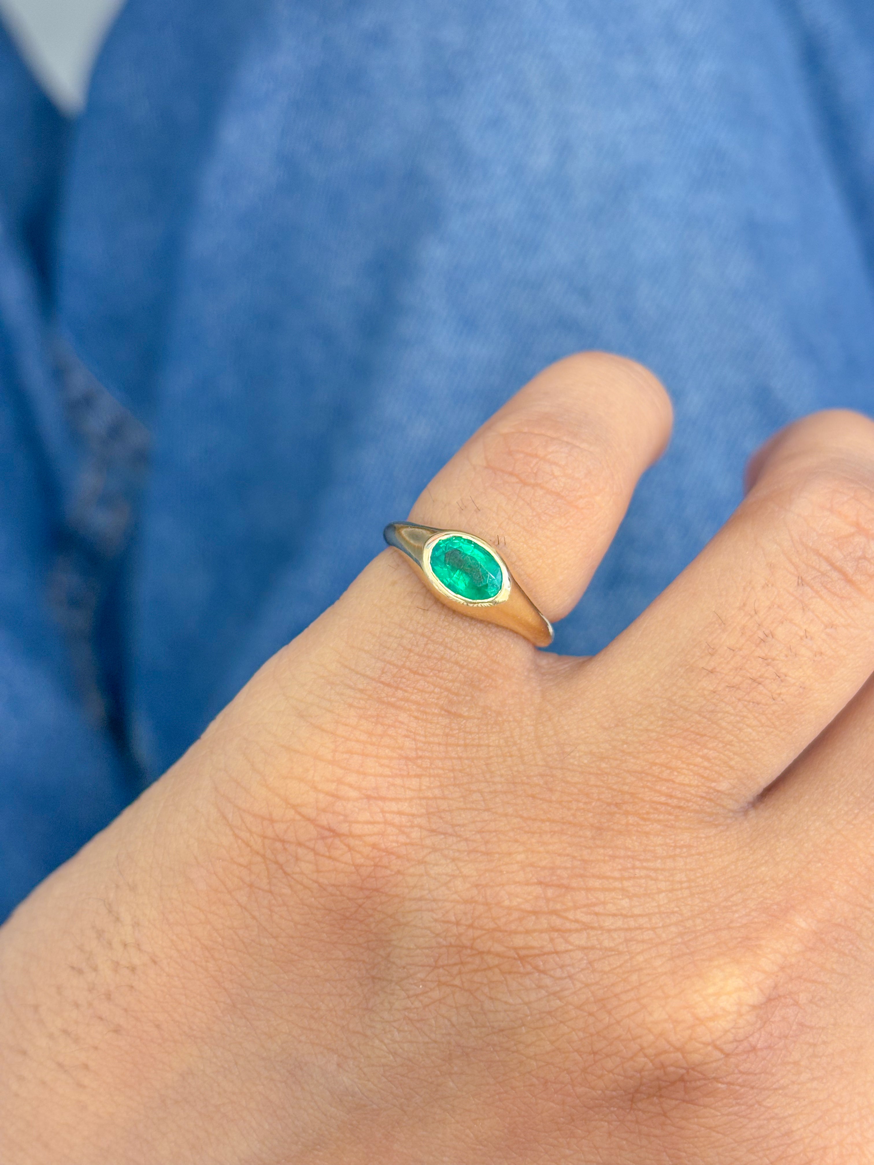 JPRG-4275/10474 Emerald Ring | 14K