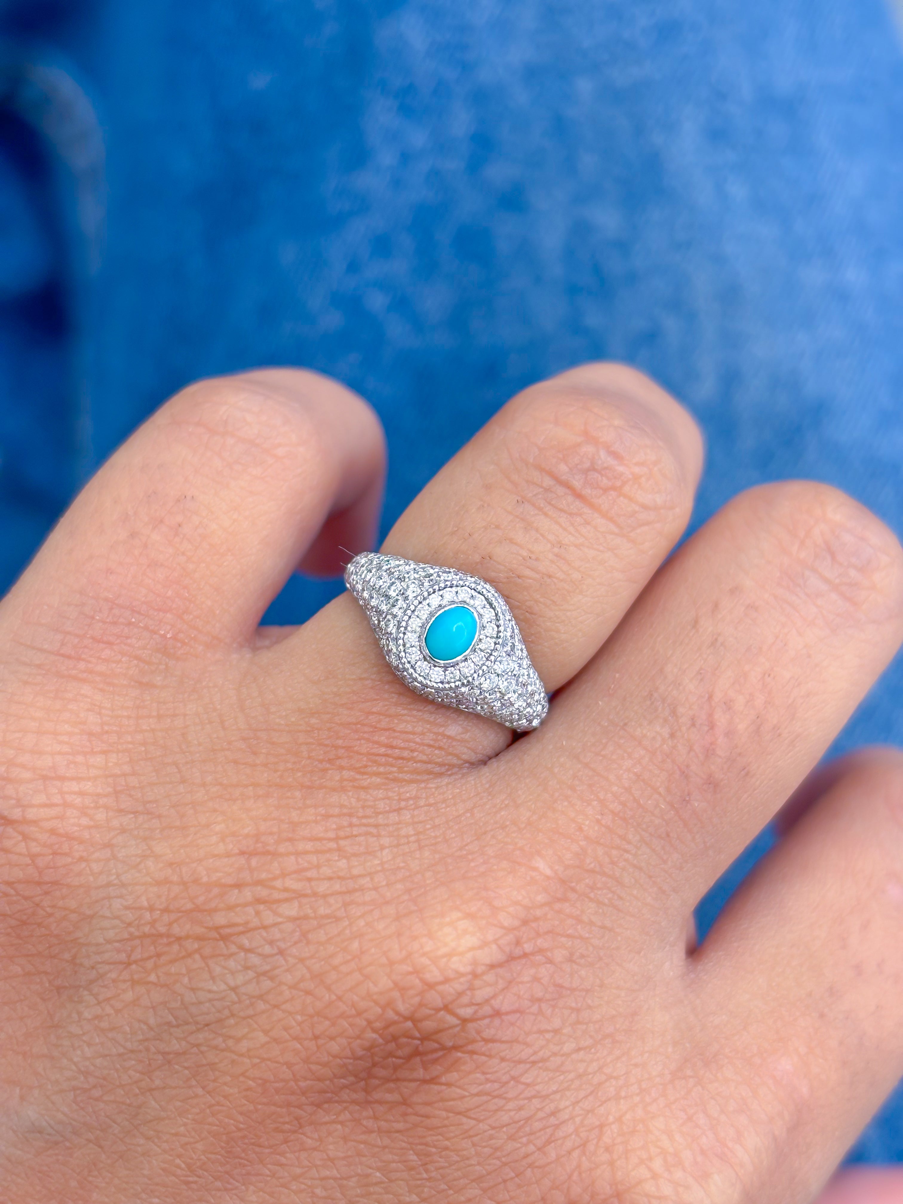 JPRG-4290/10500 Blue Sapphire Diamond Ring | 14K