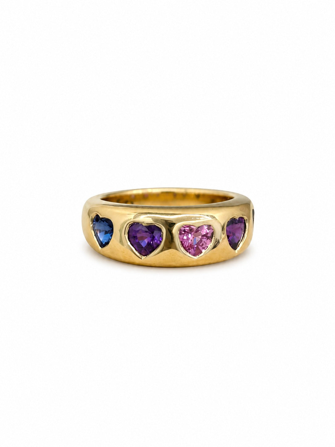 JPRG-4293/10512 Rainbow Sapphire Ring | 14K
