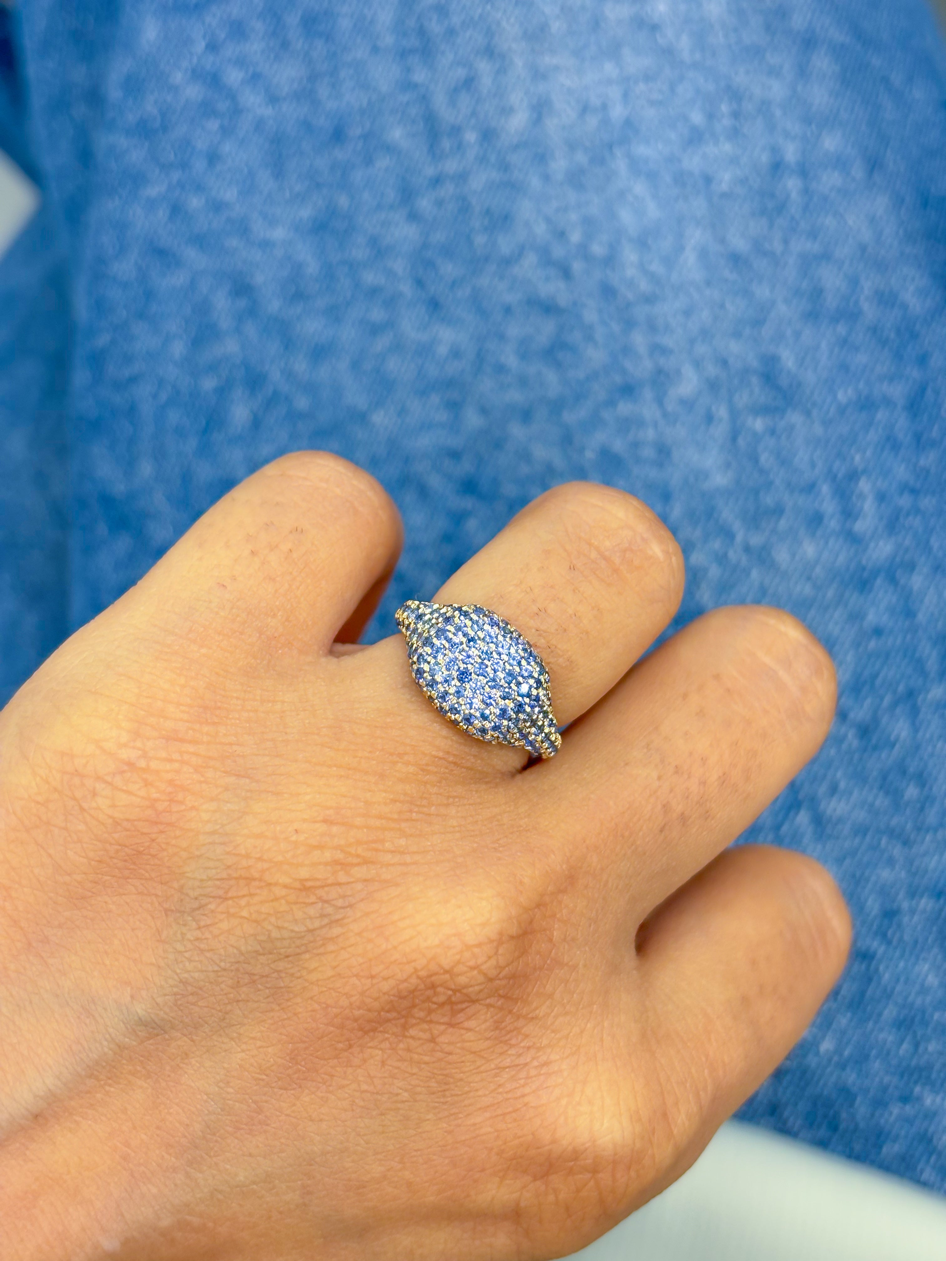 JPRG-4300/10524 Blue Sapphire Ring | 18K