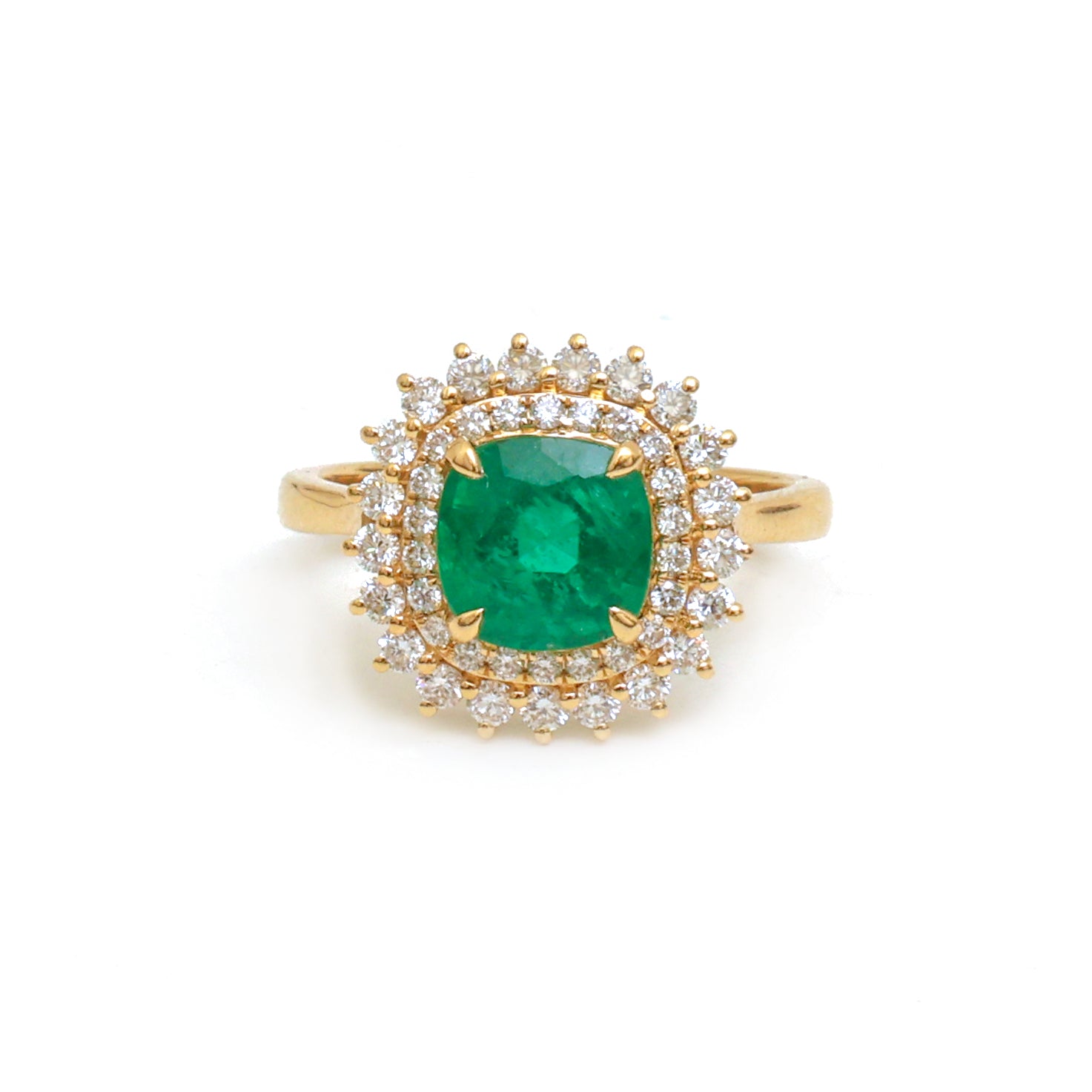 JPRG-4305/10565 Emerald Diamond Ring | 18K