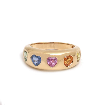 JPRG-4312/10605 Rainbow Sapphire Ring | 14K