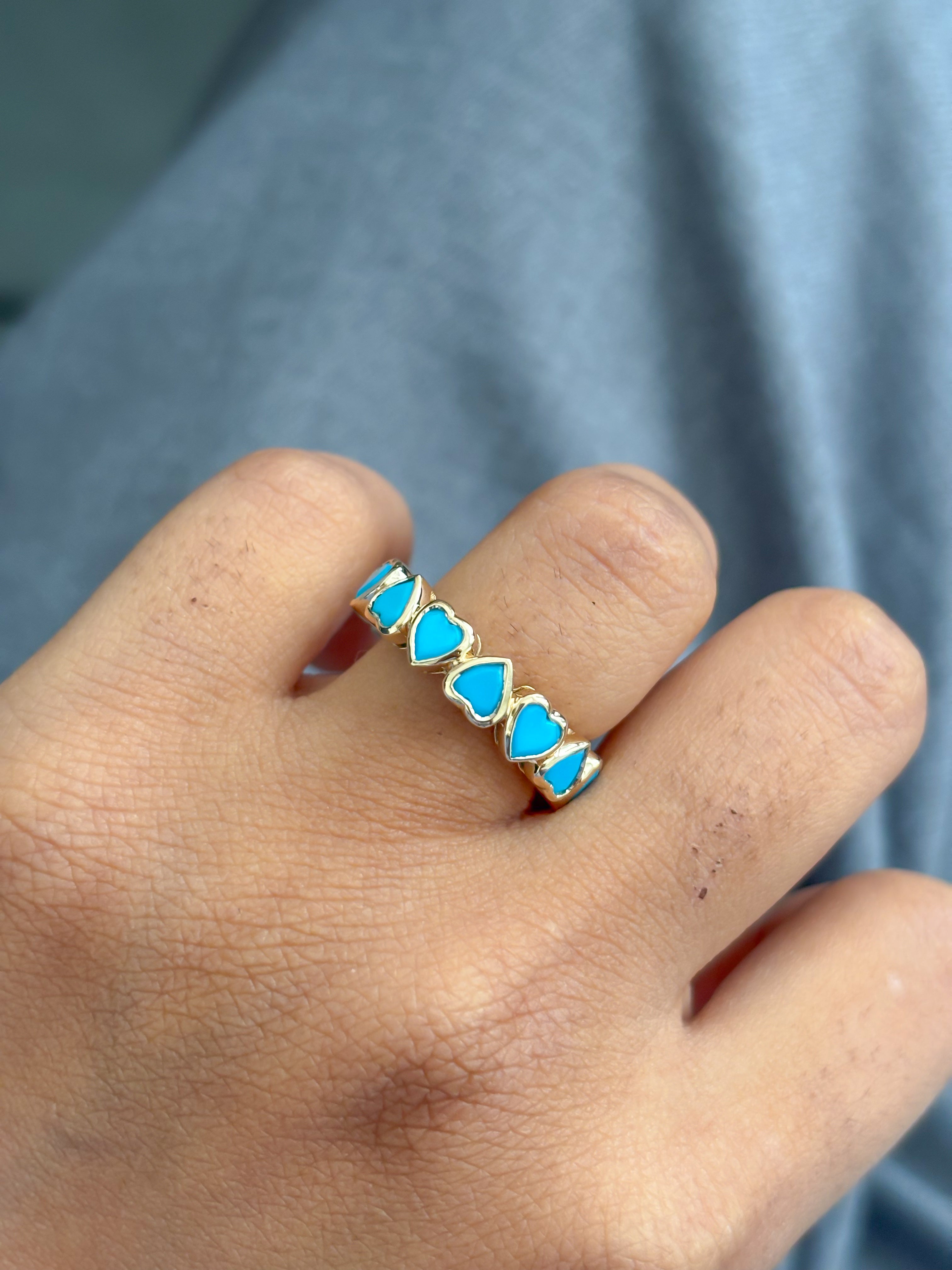 JPRG-4319/10658 Turquoise Ring | 14K
