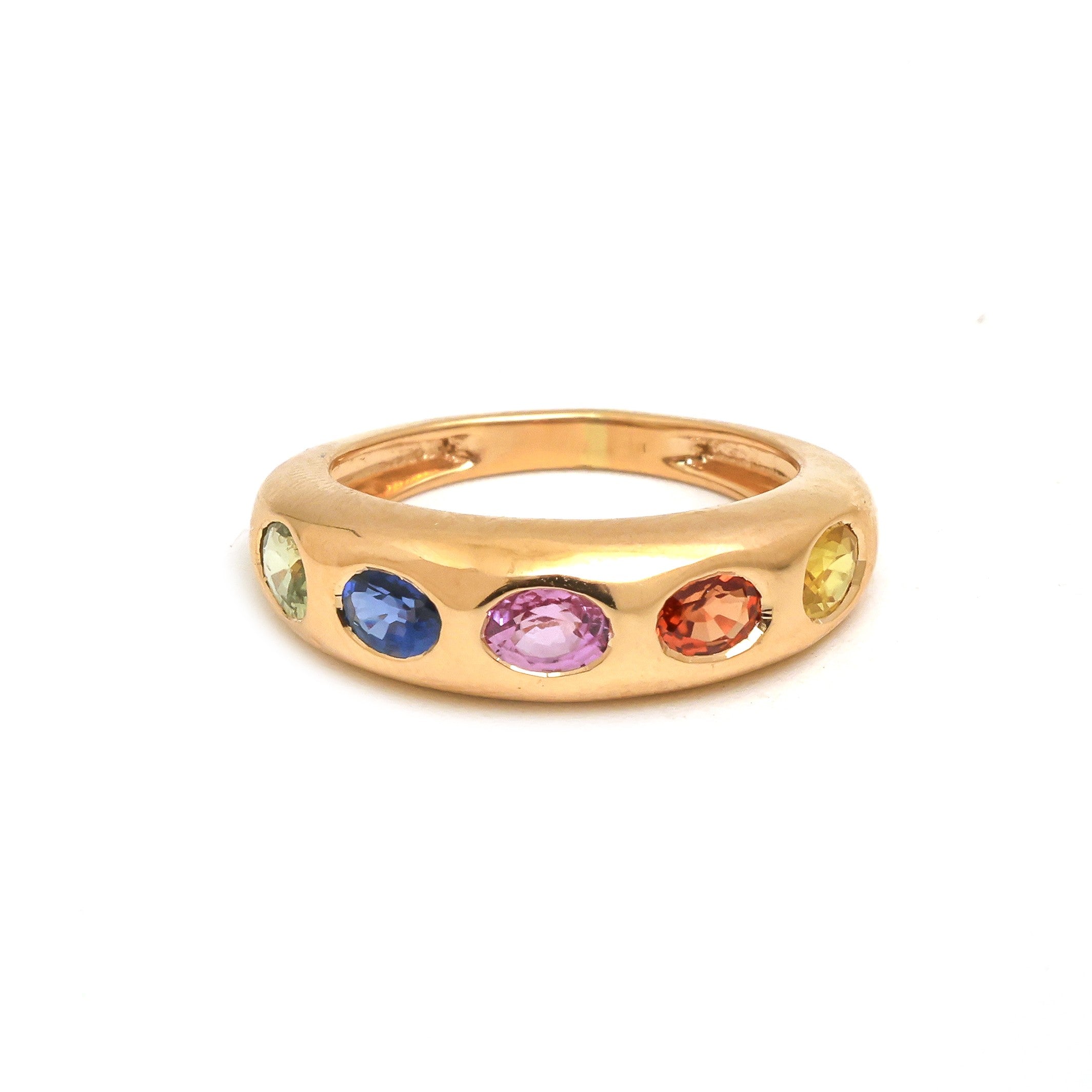 JPRG-4320/10668 Rainbow Sapphire Ring | 18K