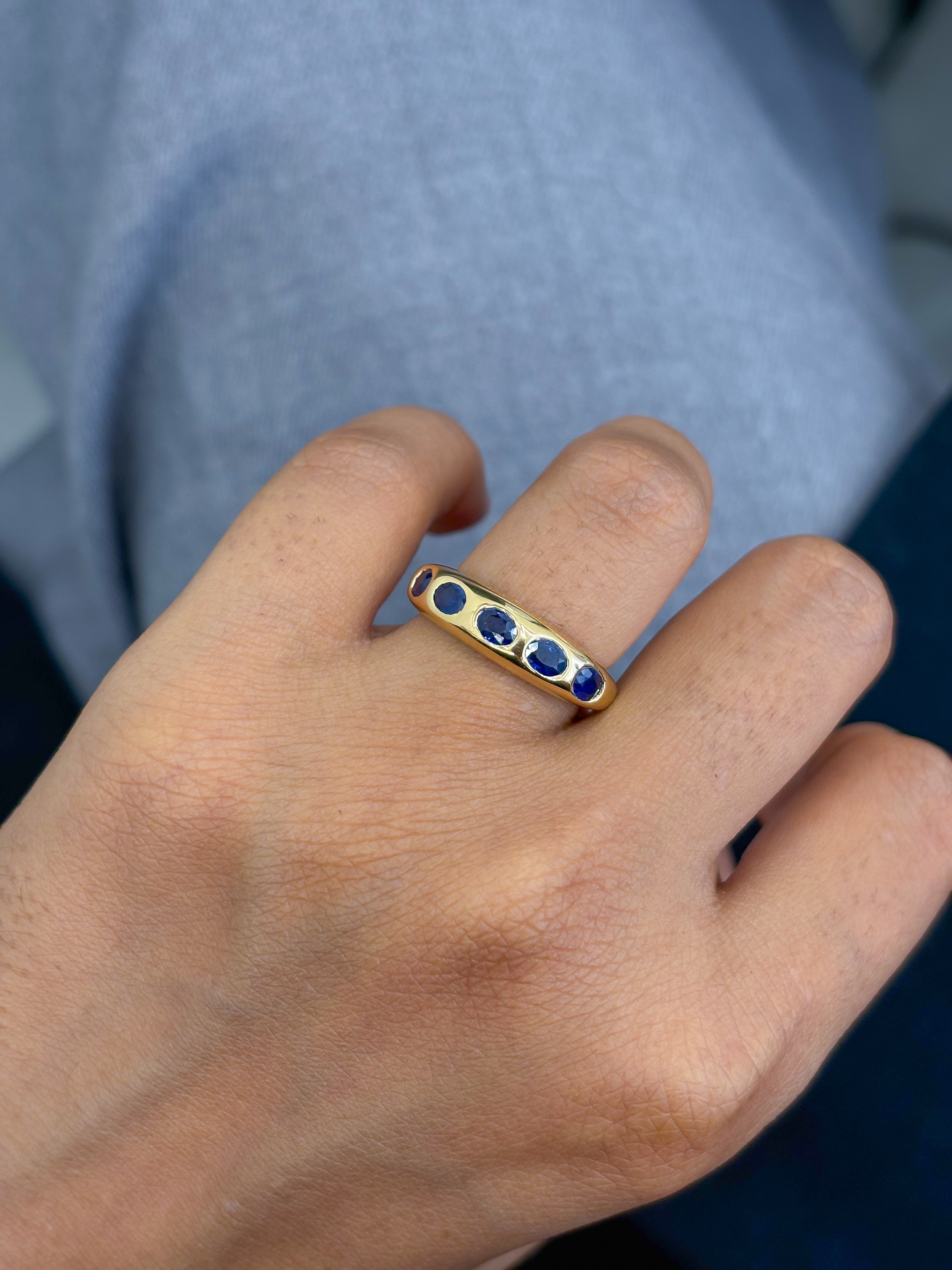 JPRG-4324/10699 Blue Sapphire Ring | 18K