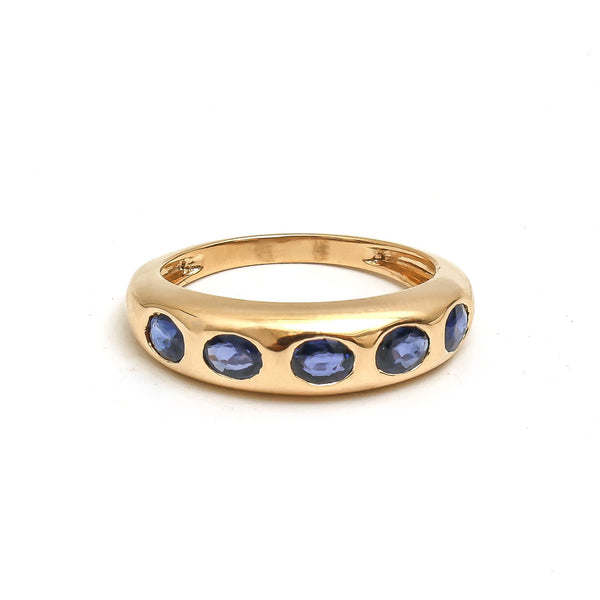 JPRG-4324/10699 Blue Sapphire Ring | 18K