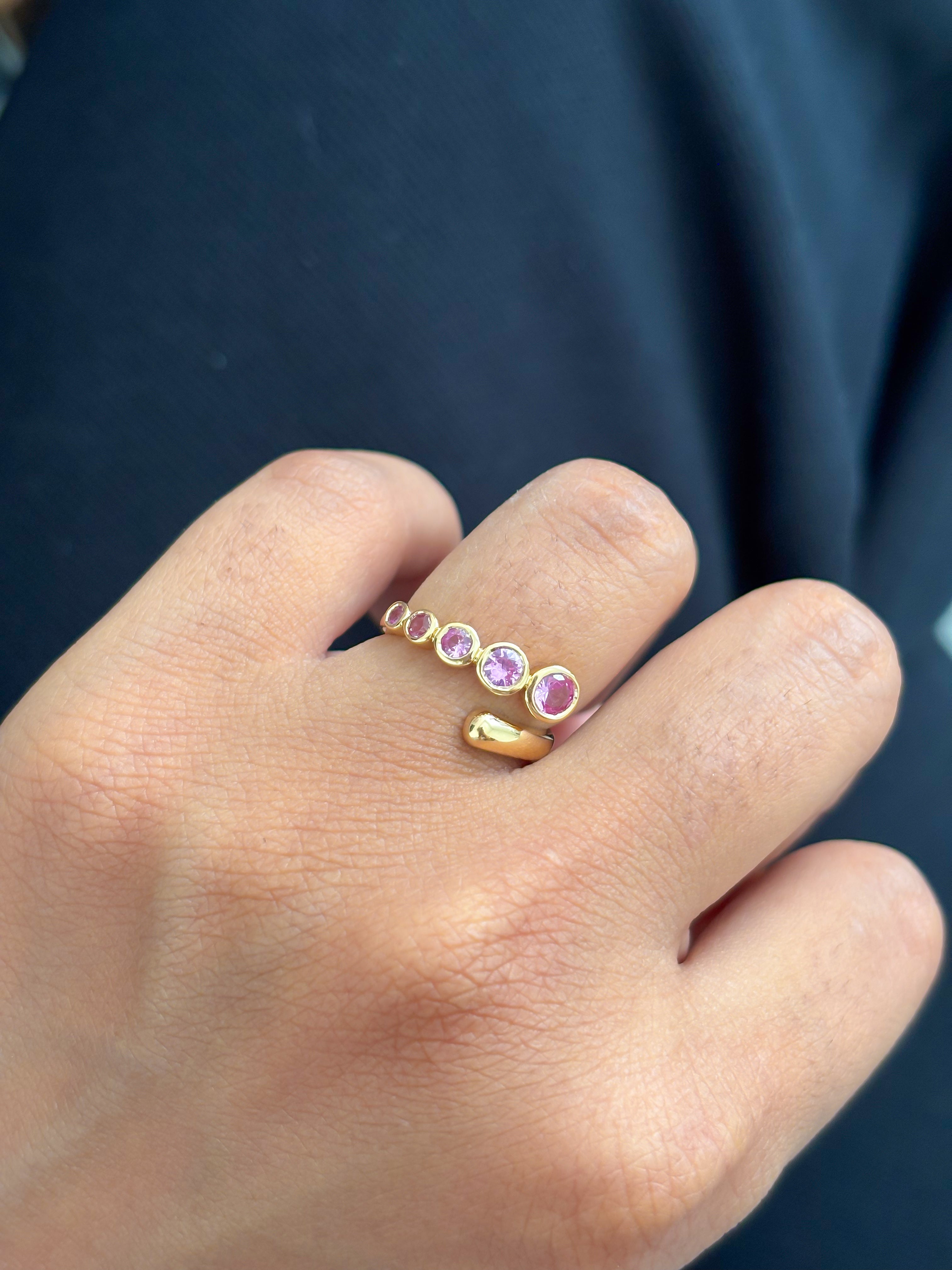 JPRG-4328/10706 Pink Sapphire Ring | 18K