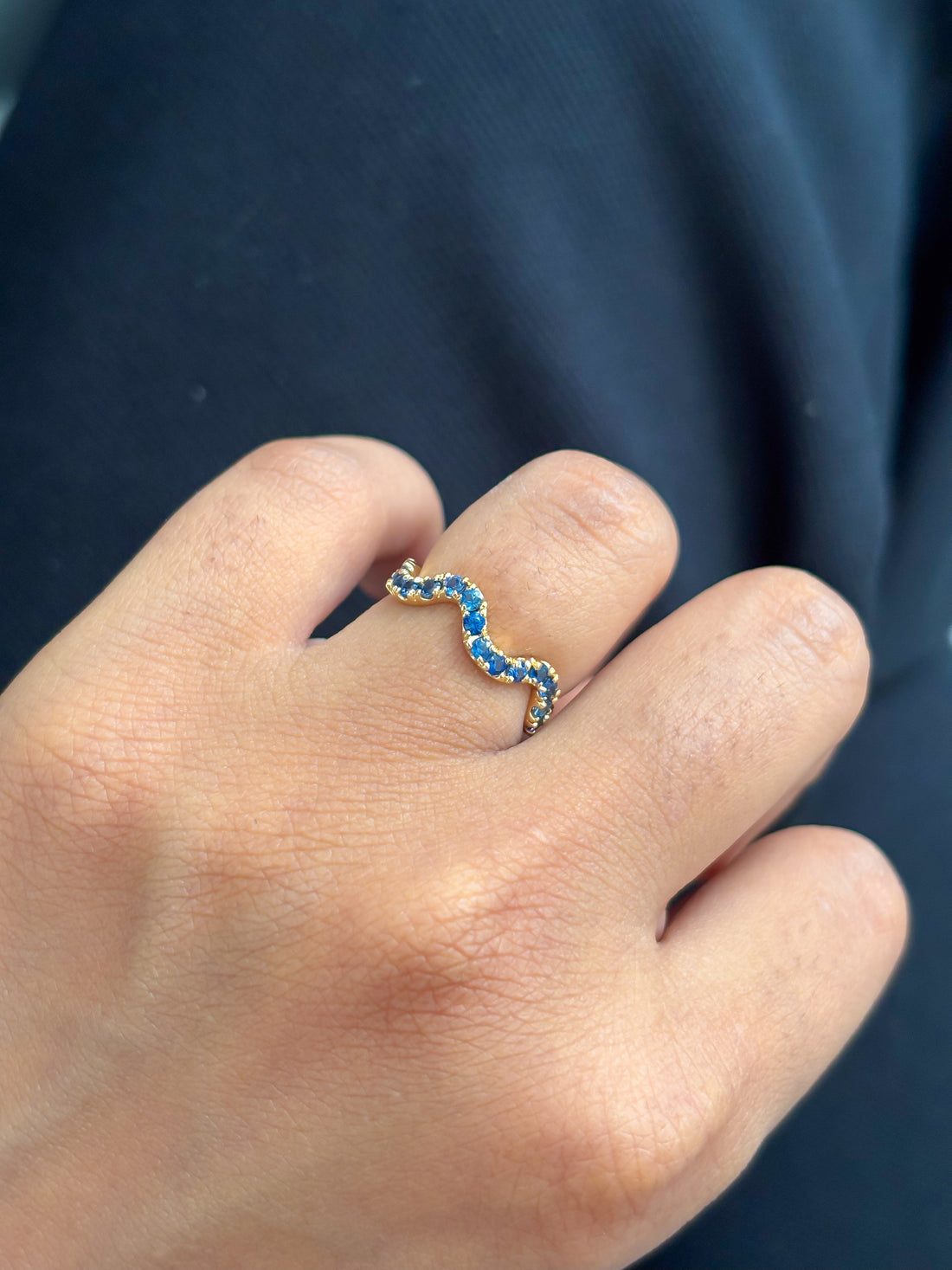 JPRG-4336/10714 Blue Sapphire Ring | 18K
