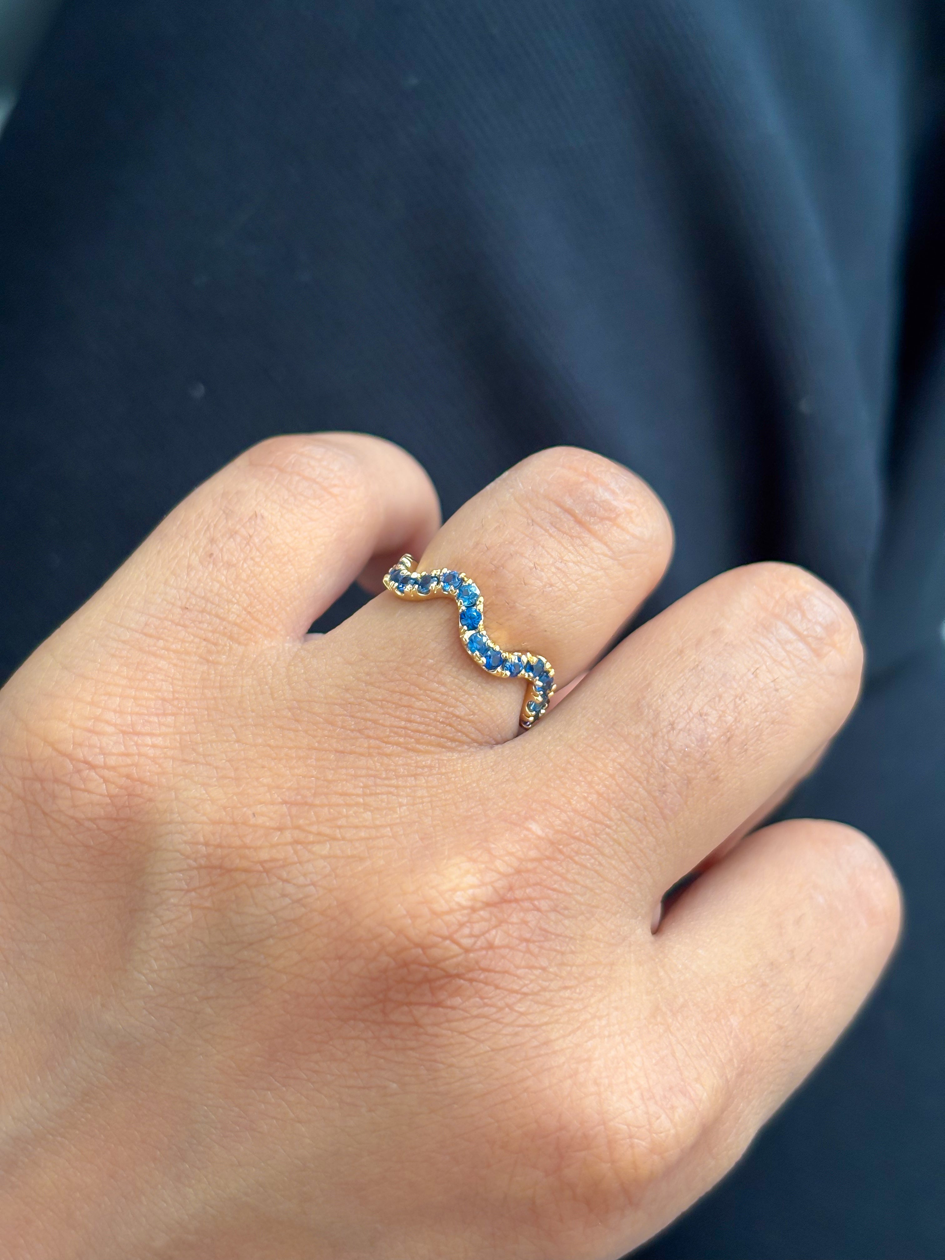 JPRG-4336/10714 Blue Sapphire Ring | 18K