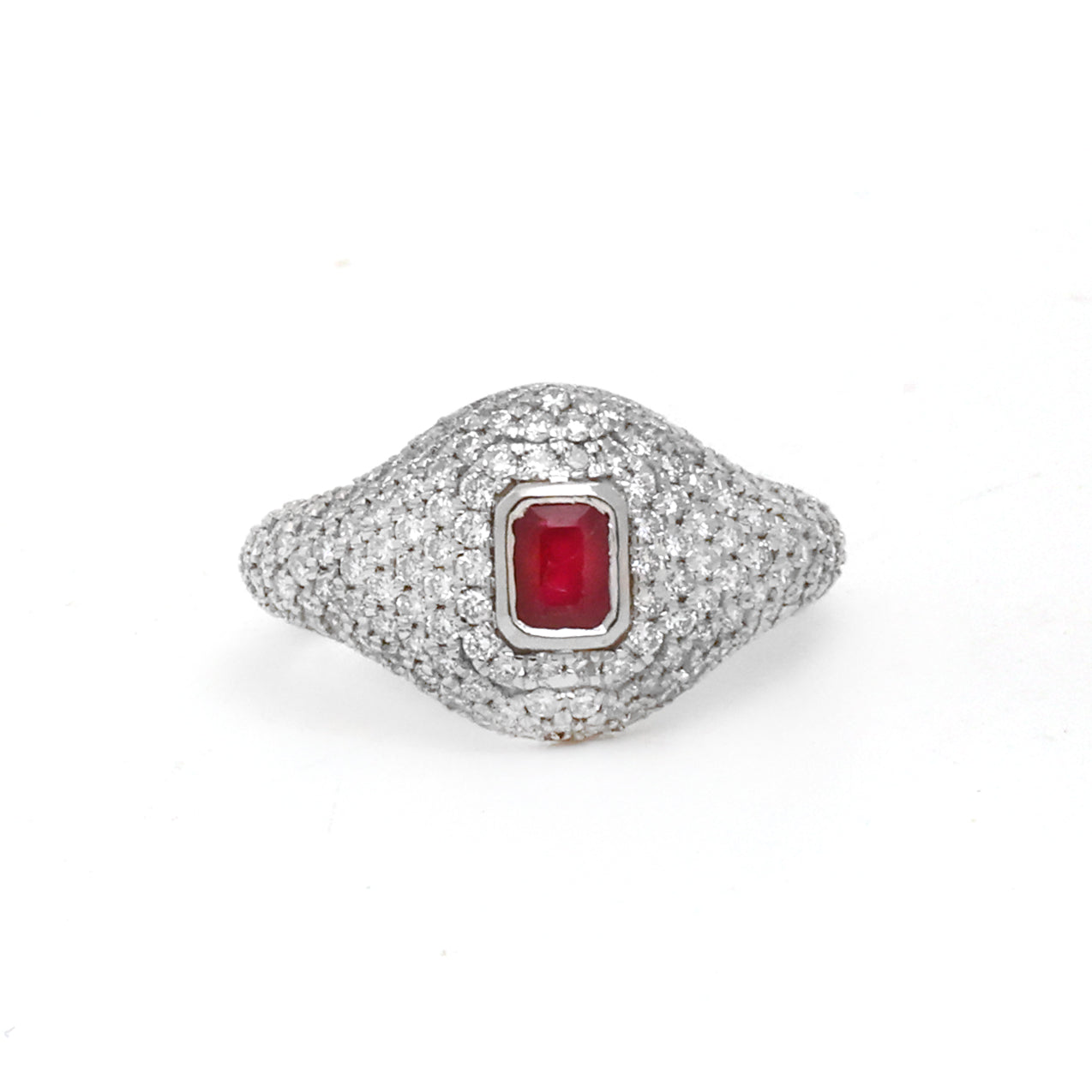 JPRG-4338/10739 Pink Sapphire Diamond Ring | 18K