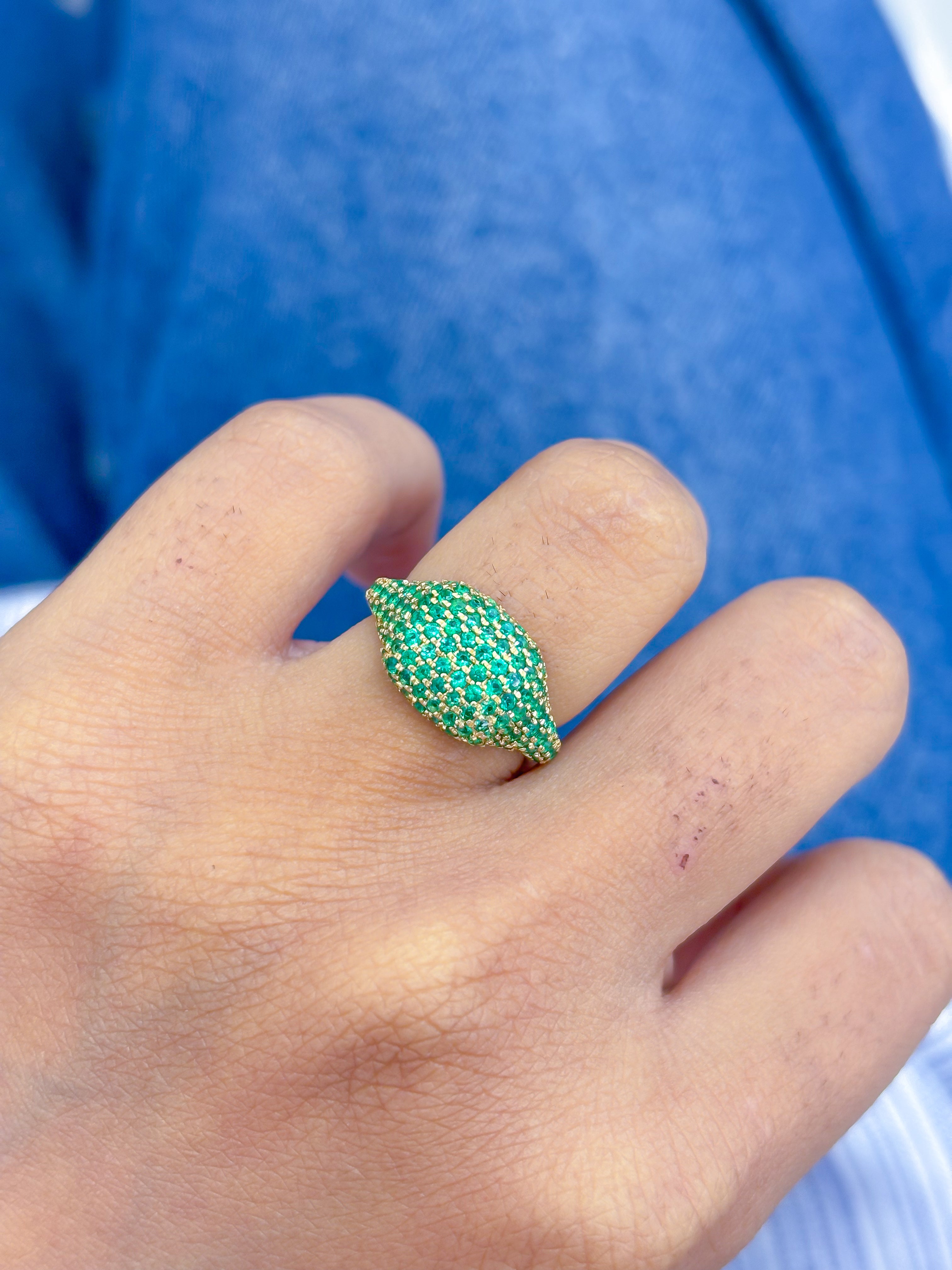 JPRG-4352/10757 Emerald Ring | 18K