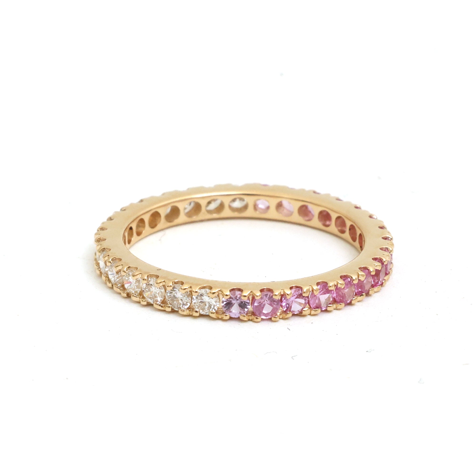 JPRG-4355/10761 Pink Sapphire Diamond Ring | 14K