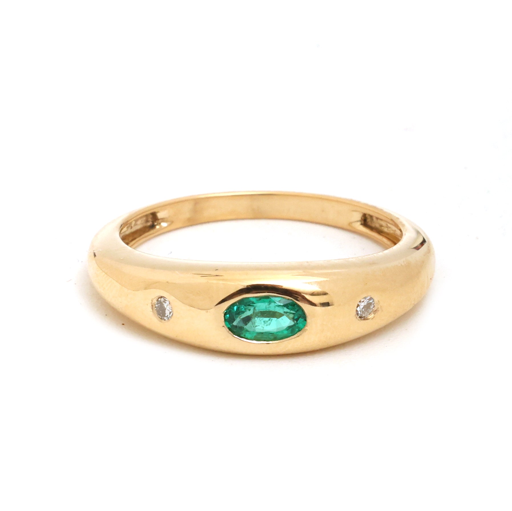 JPRG-4357/10763 Emerald Diamond Ring | 18K