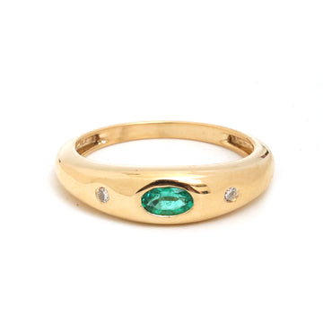 JPRG-4357/10763 Emerald Diamond Ring | 18K