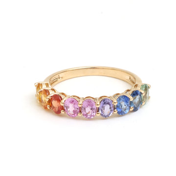JPRG-4359/10765 Rainbow Sapphire Ring | 14K