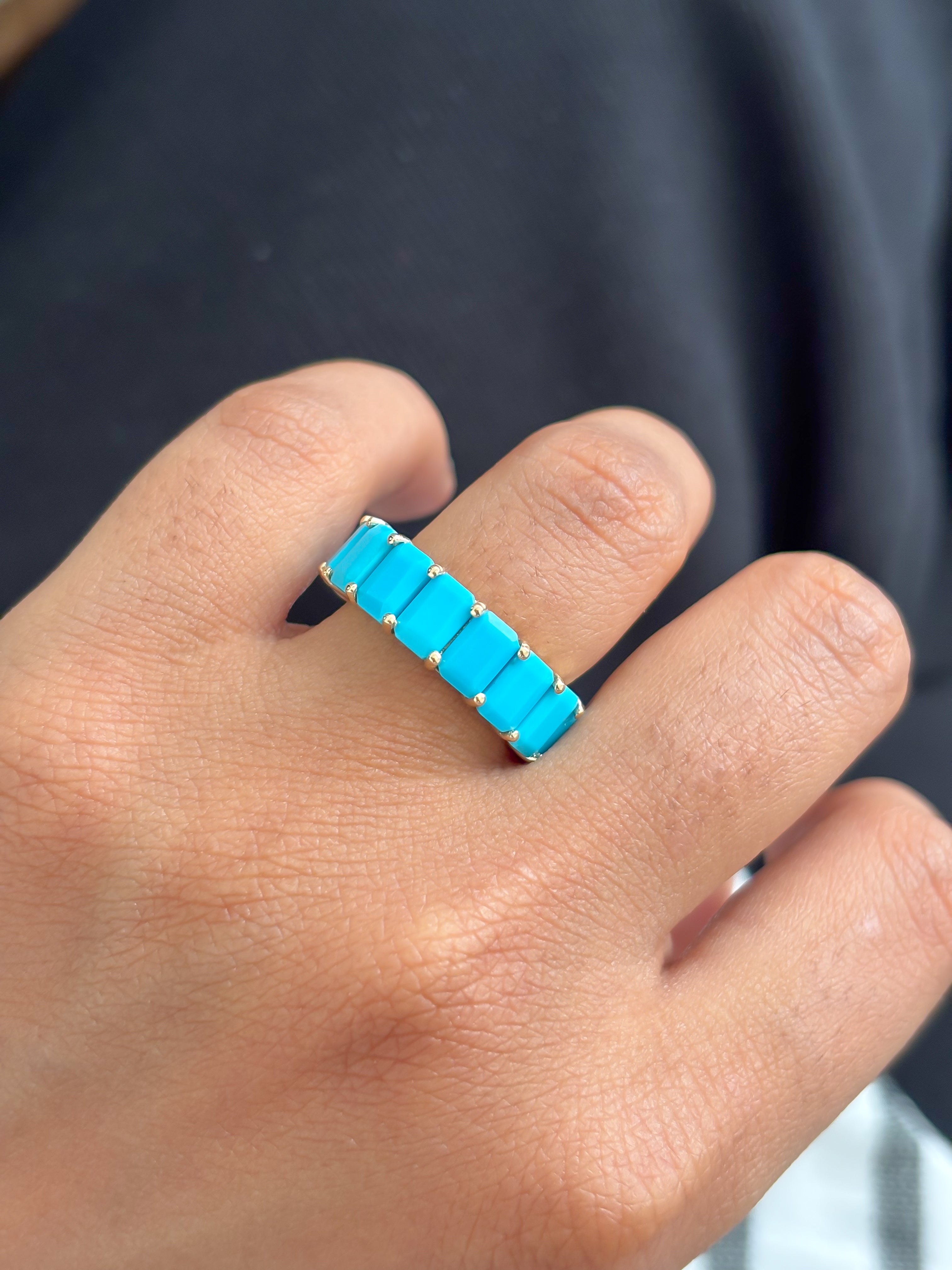 JPRG-4361/10770 Turquoise Ring | 14K
