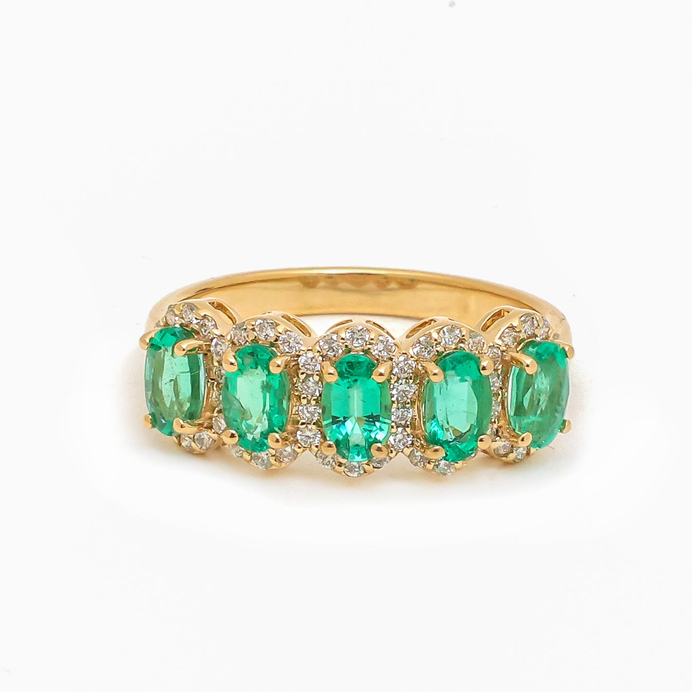JPRG-4365/10802 Emerald Diamond Ring | 18K