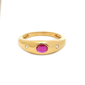 JPRG-4368/10830 Ruby Diamond Ring | 18K