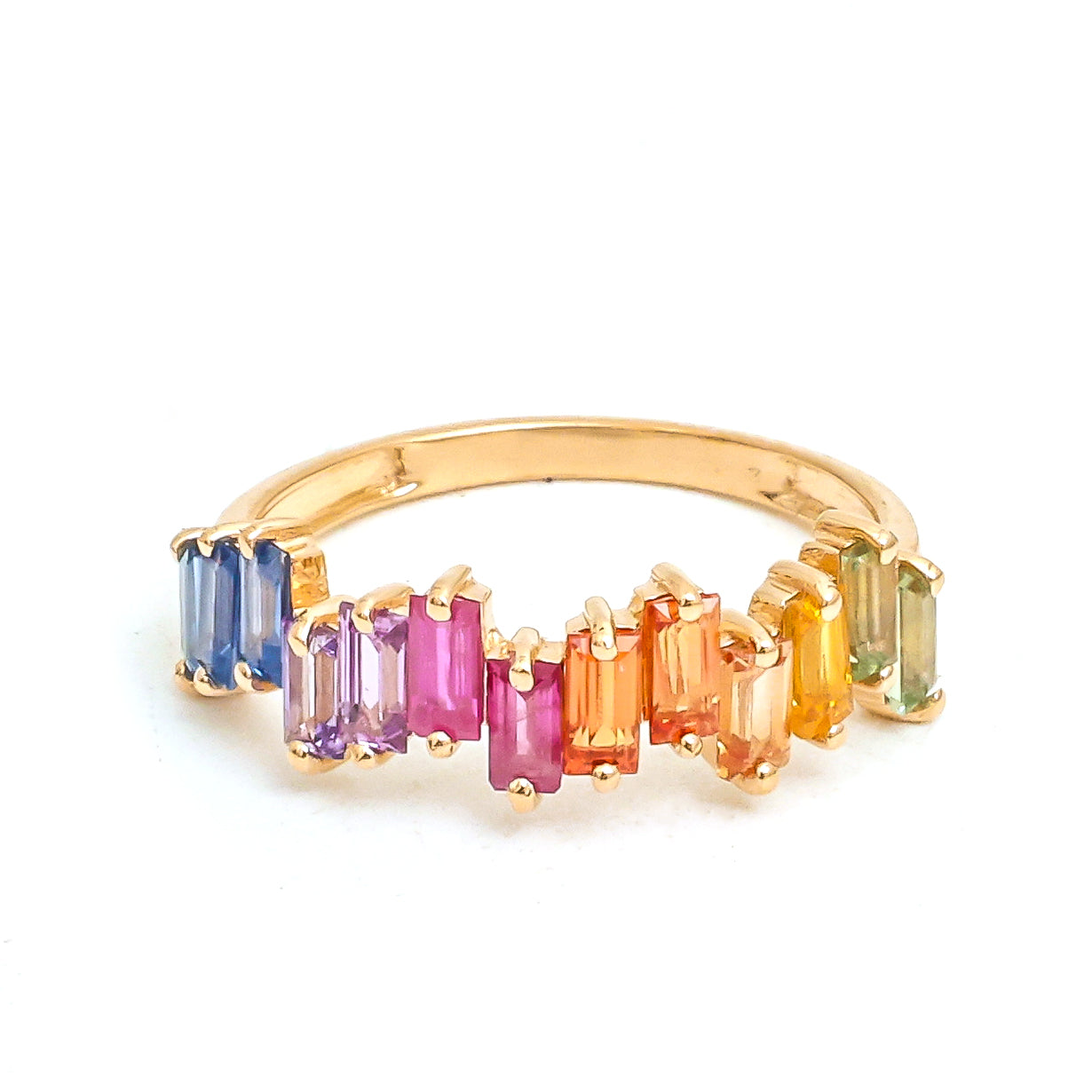 JPRG-4370/10832 Rainbow Sapphire Ring | 14K