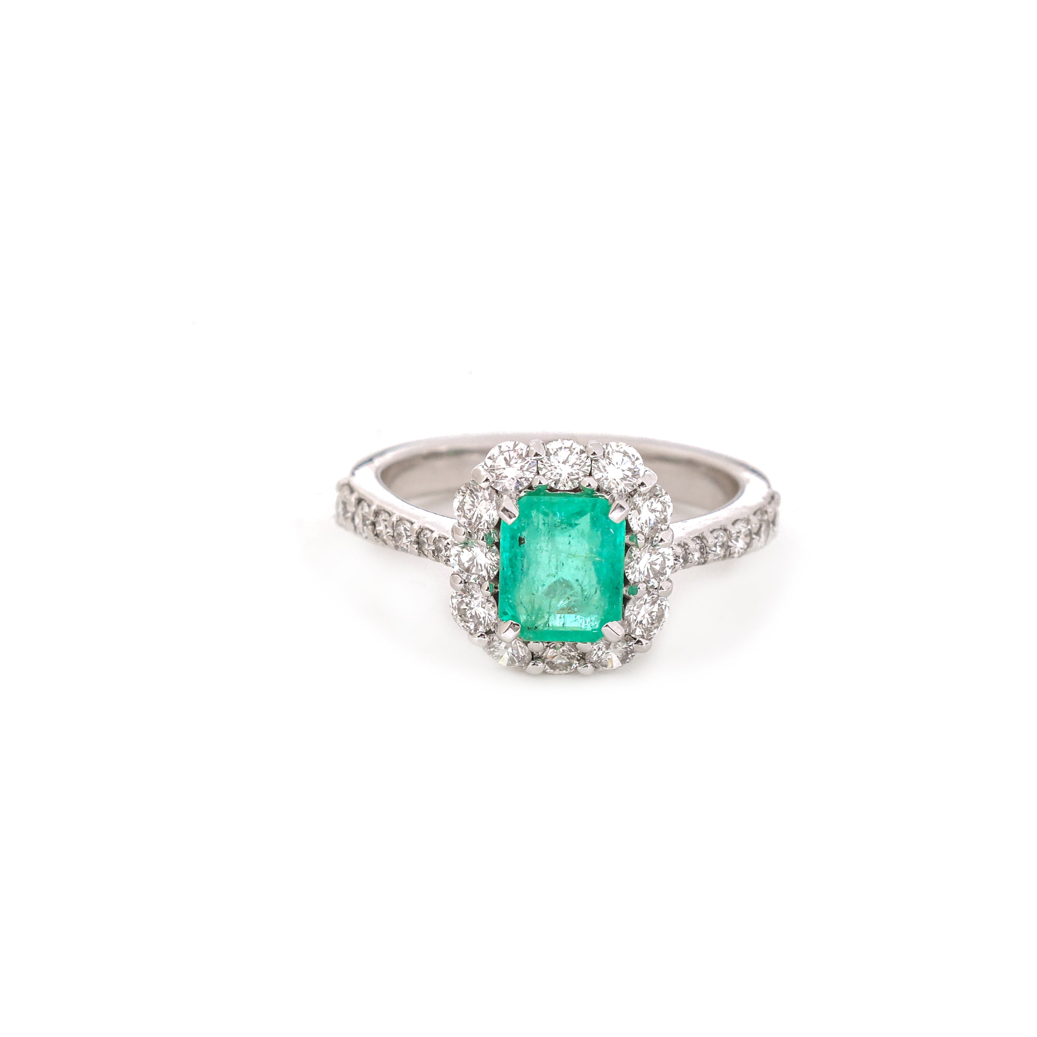 JPRG-4380/10868 Emerald Diamond Ring | 18K