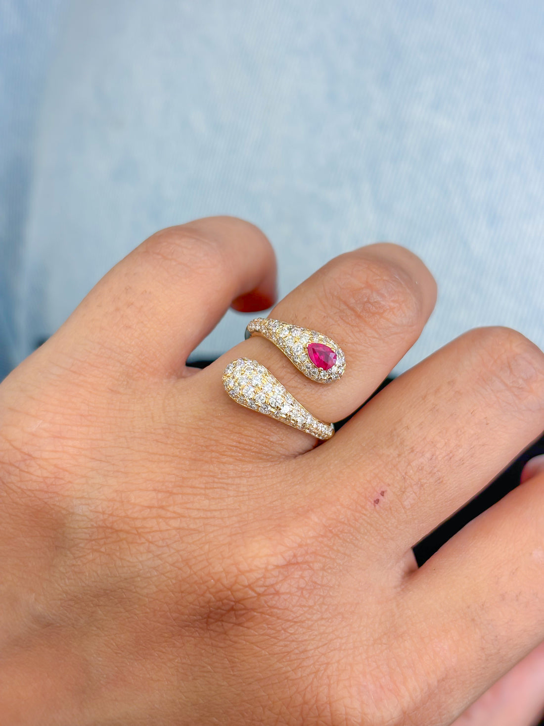 JPRG-4384/10875 Ruby Diamond Ring | 18K