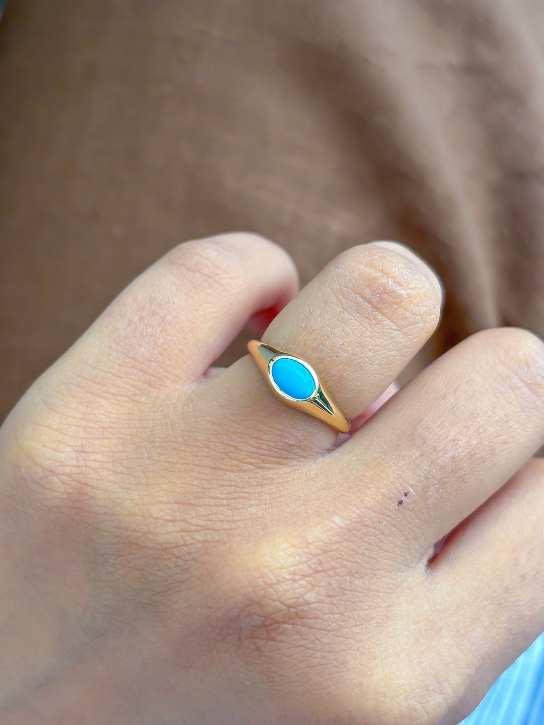 JPRG-4424/11015 Turquoise Ring | 14K