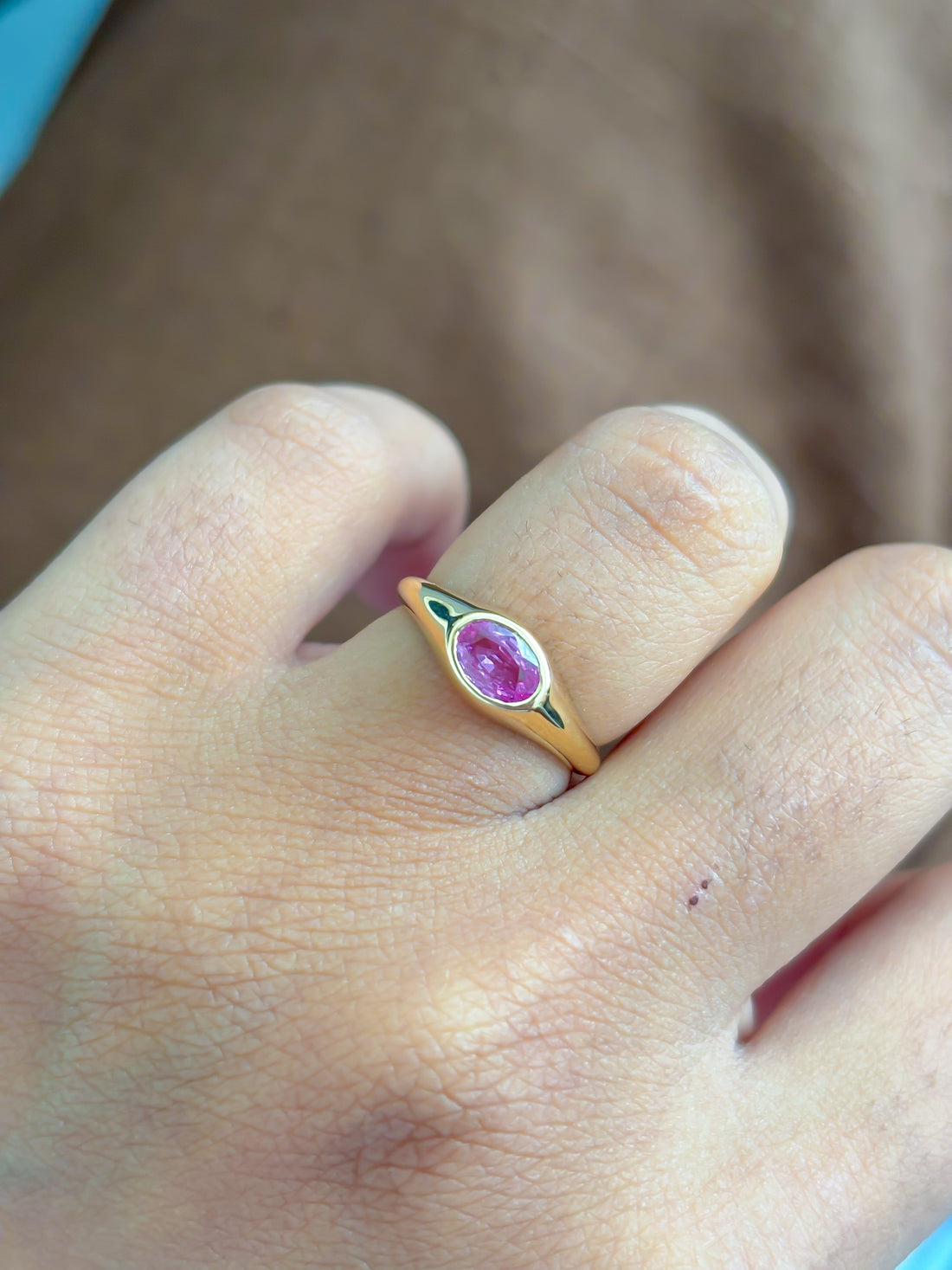 JPRG-4426/11017 Pink Sapphire Ring | 14K