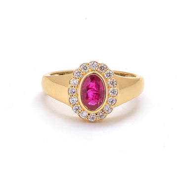 JPRG-4447/11052 Ruby Diamond Ring | 18K